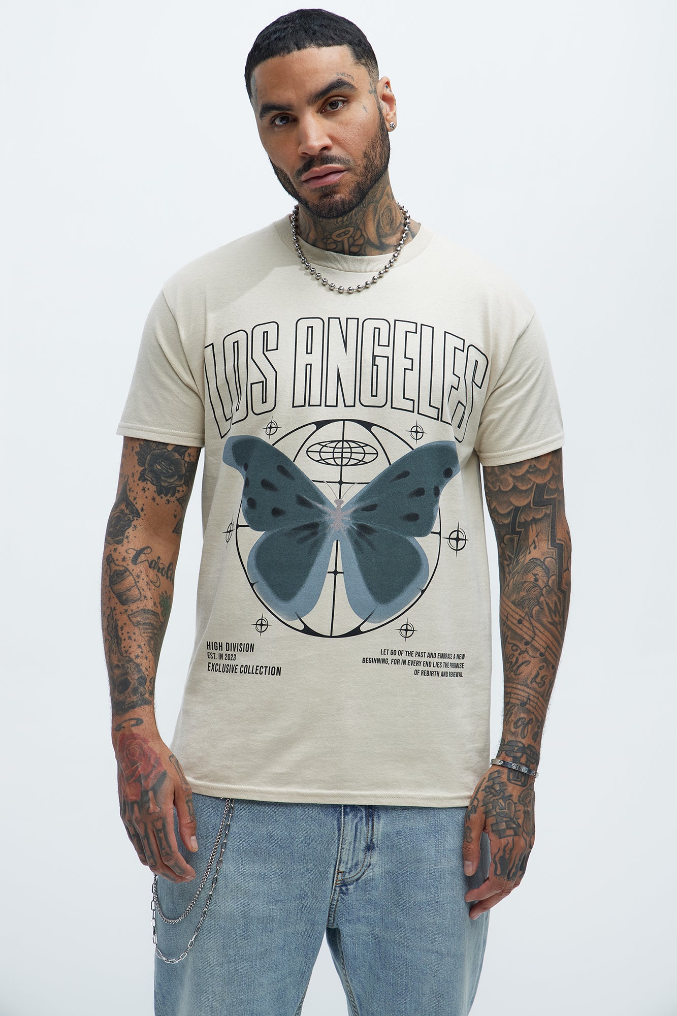 Los Angeles Butterfly Short Sleeve Tee