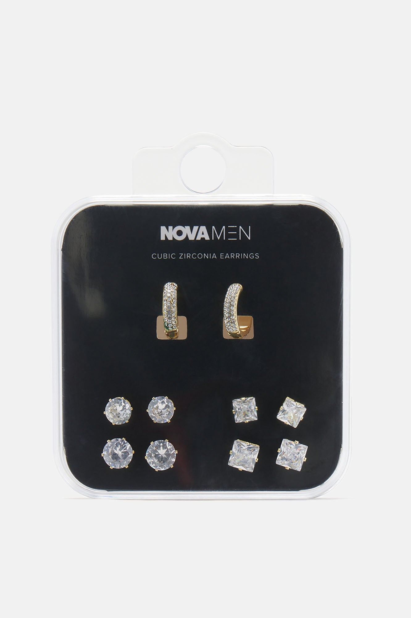 Iced Hoop 5 Piece Earring Set