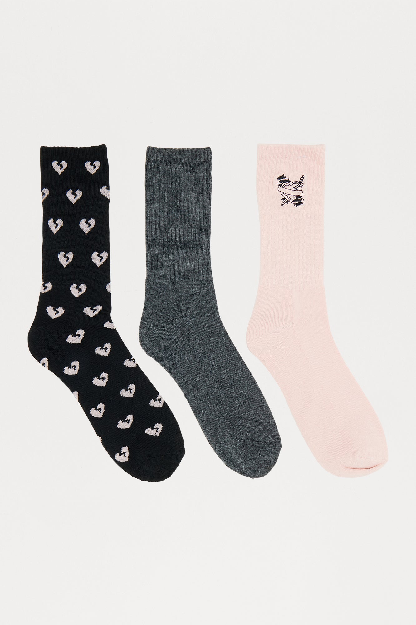 Broken Heart 3 Pack Socks