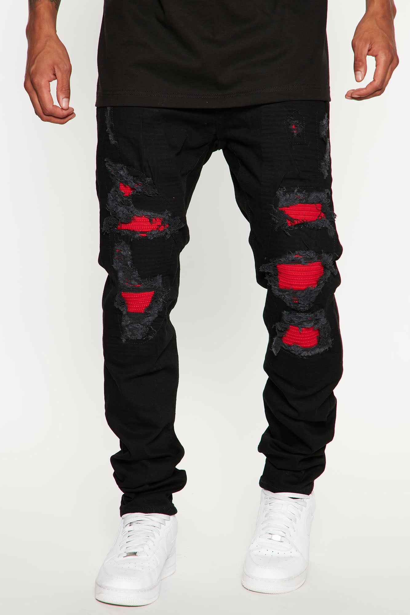 Street Repaired Stacked Skinny Jeans