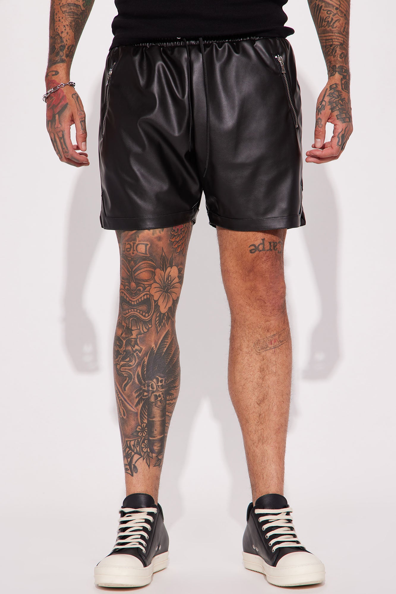 Slam Dunk Faux Leather Shorts