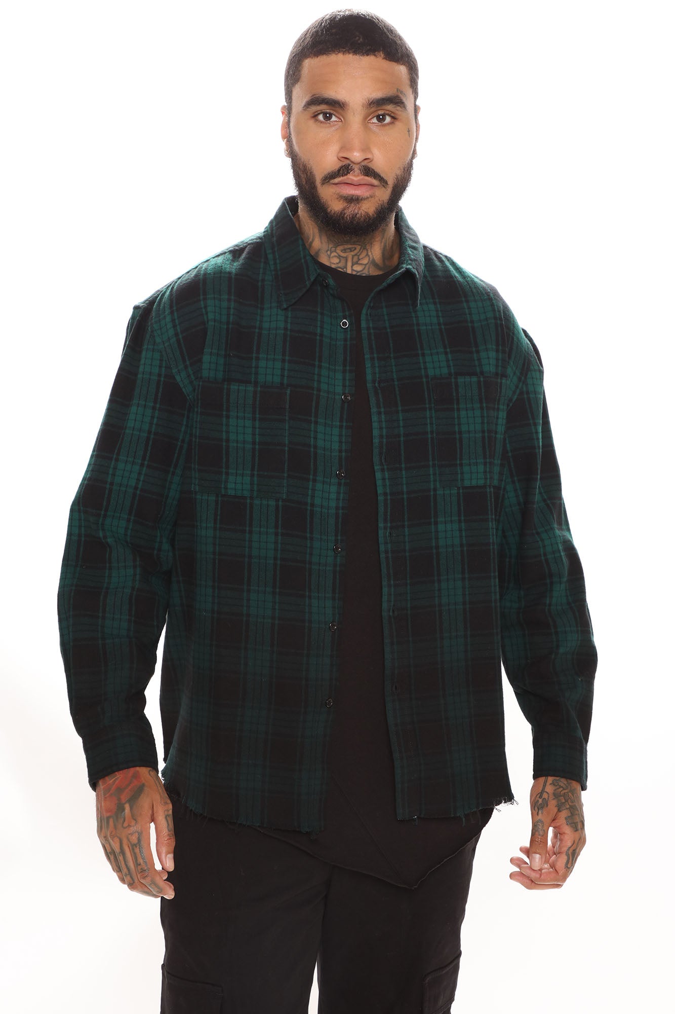 Sunset Dip Dye Flannel Shirt