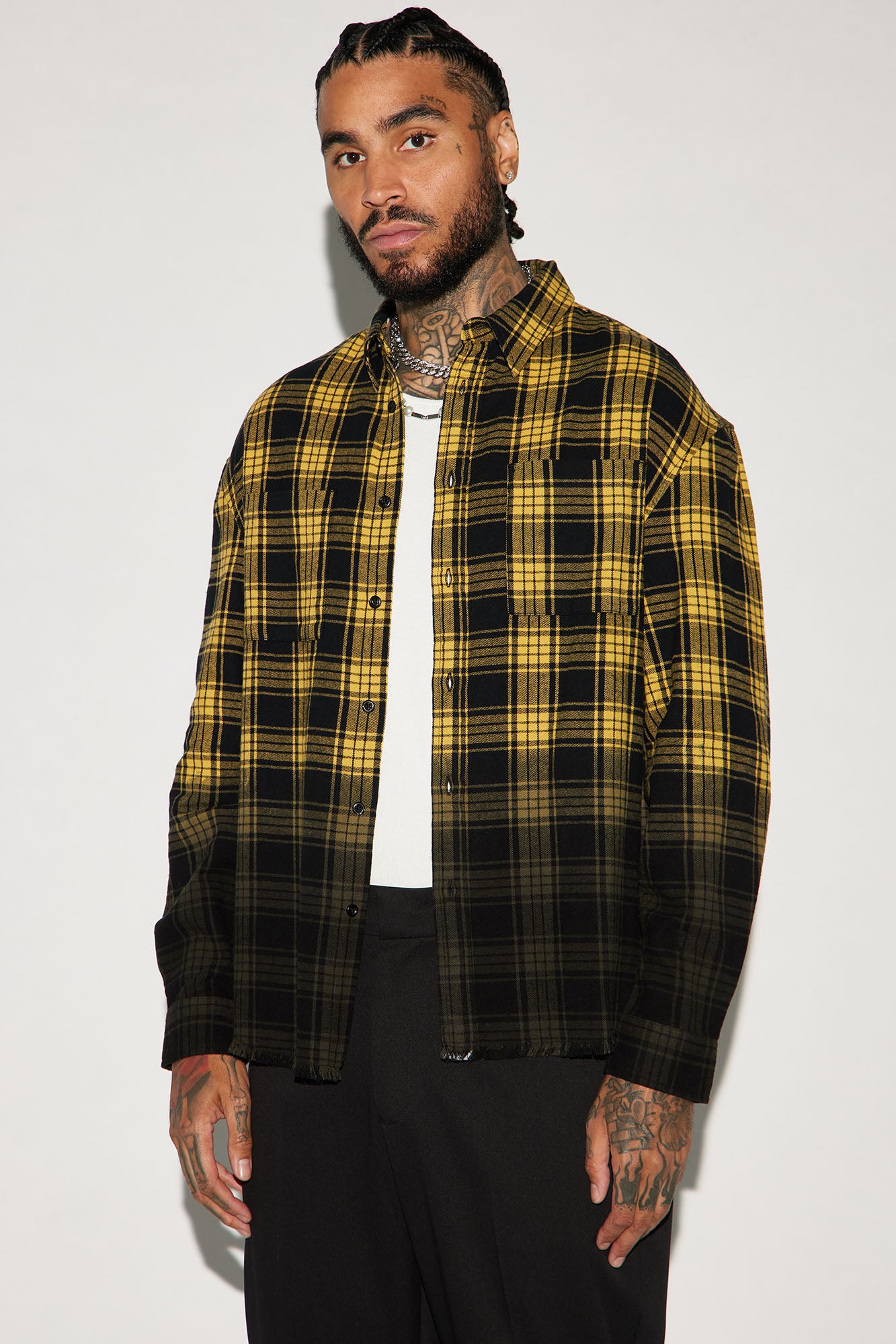 Sunset Dip Dye Flannel Shirt