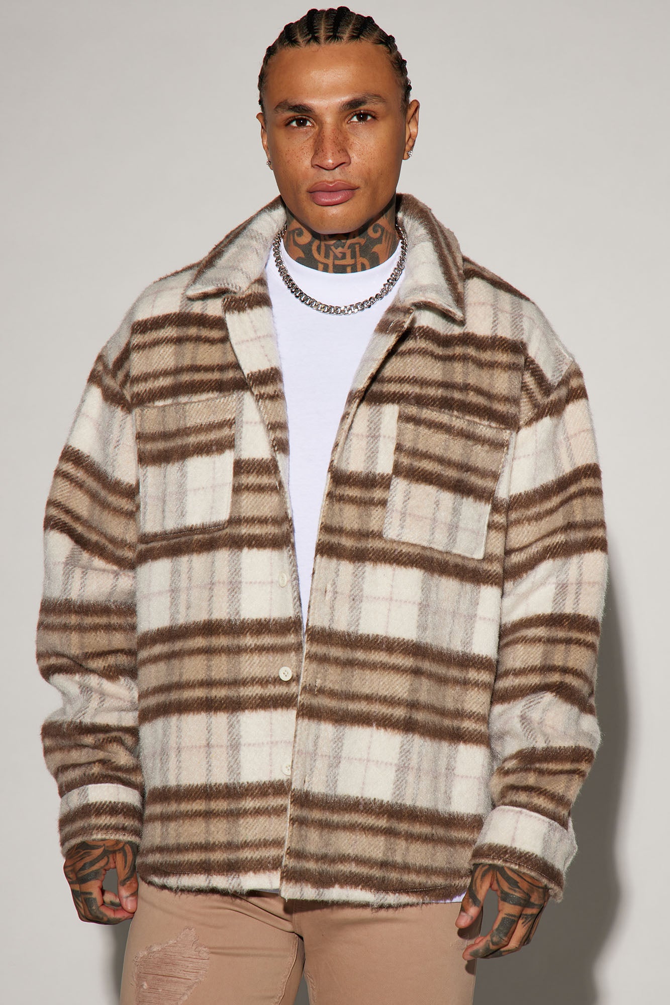 Move Up Plaid Shacket