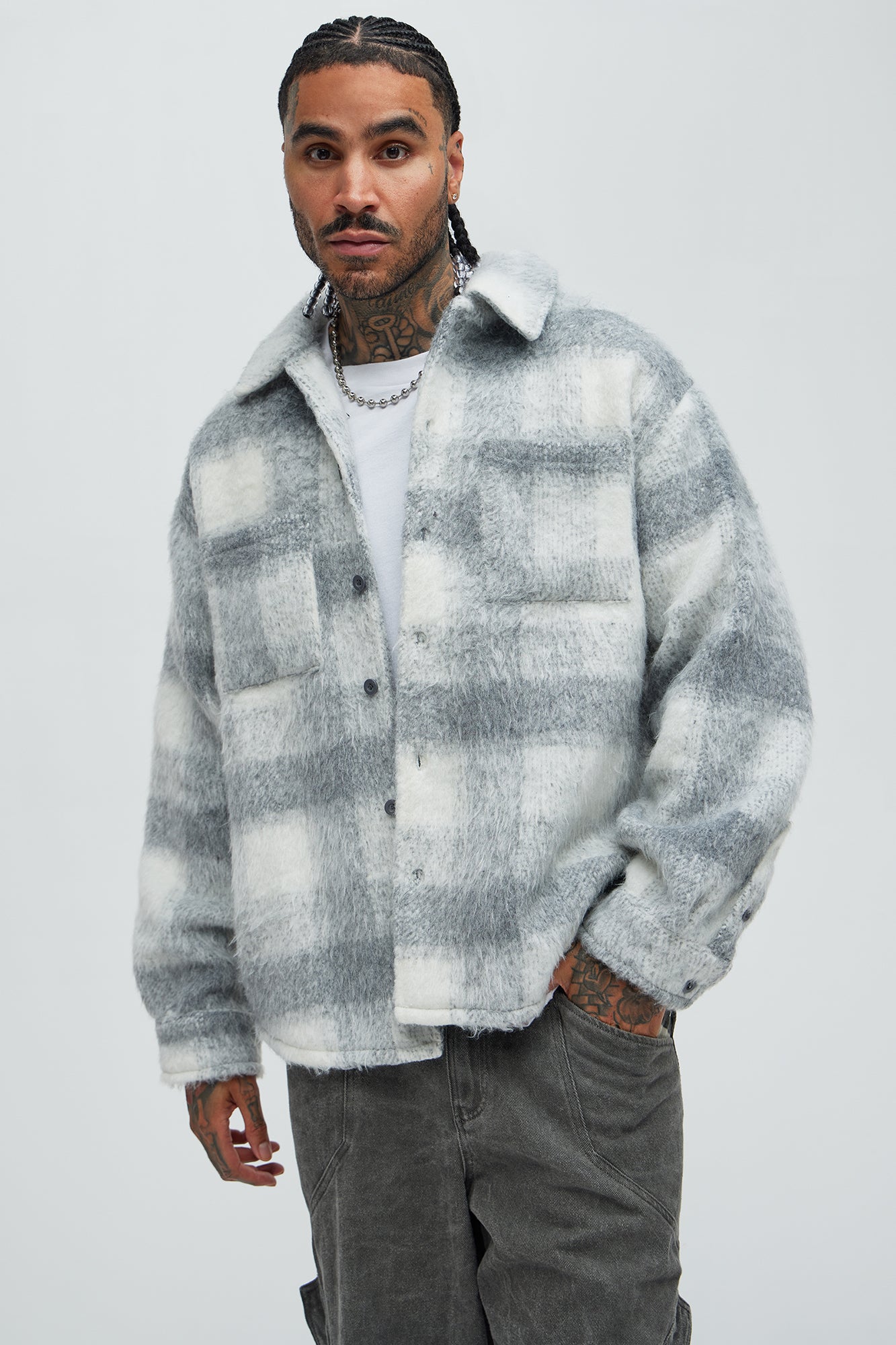 Move Up Plaid Shacket
