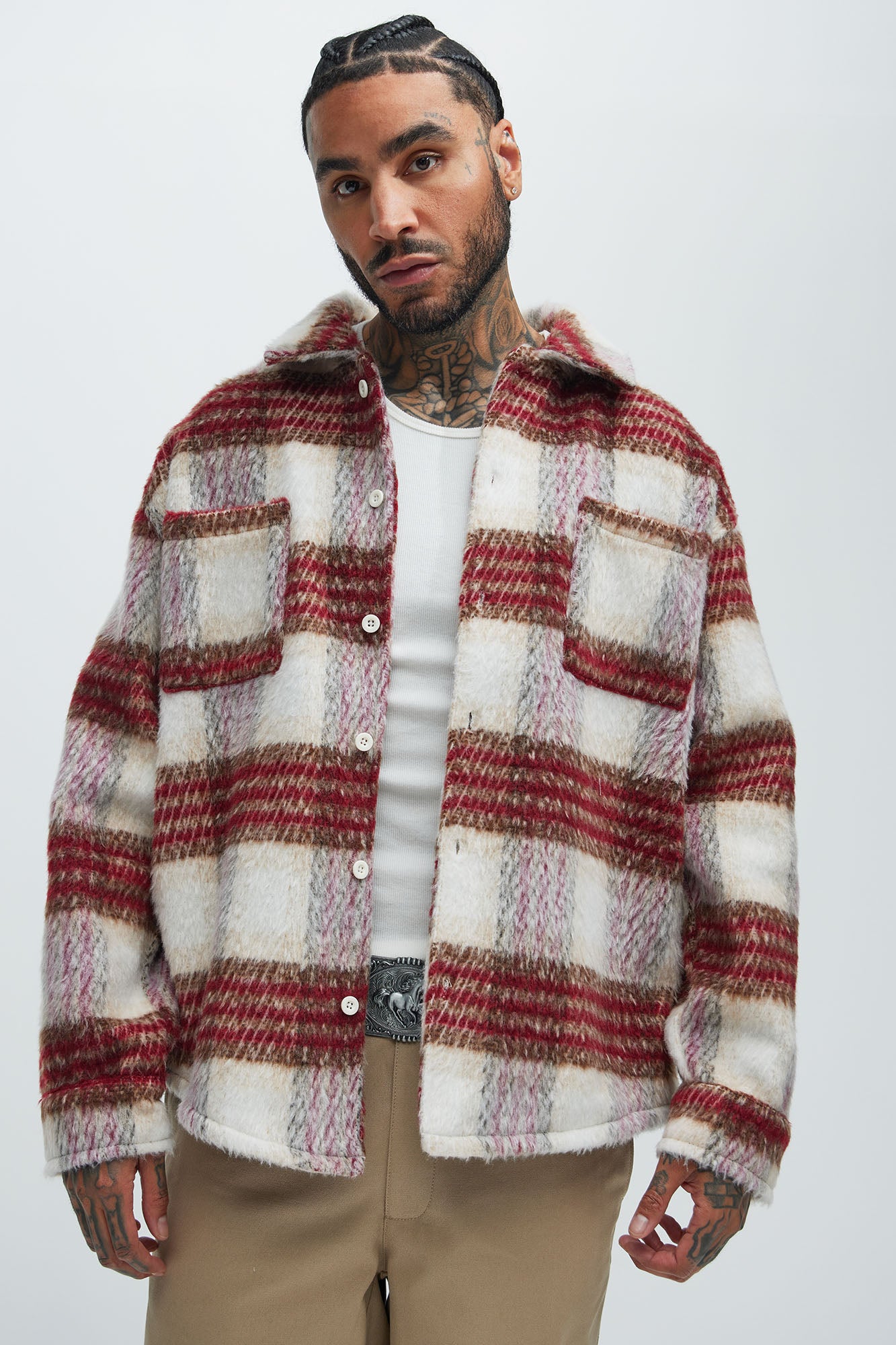 Move Up Plaid Shacket
