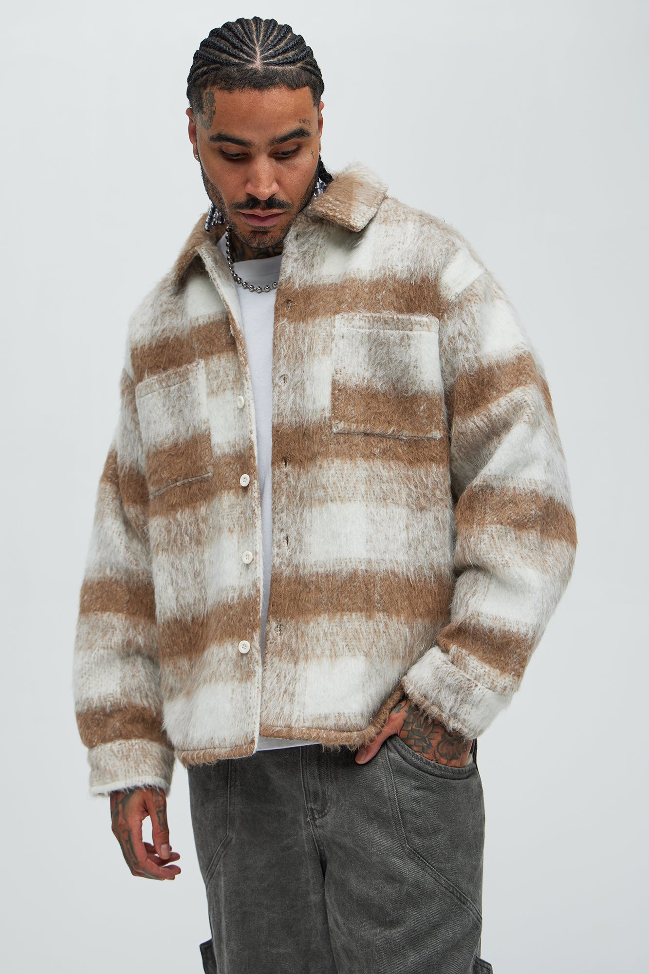 Move Up Plaid Shacket