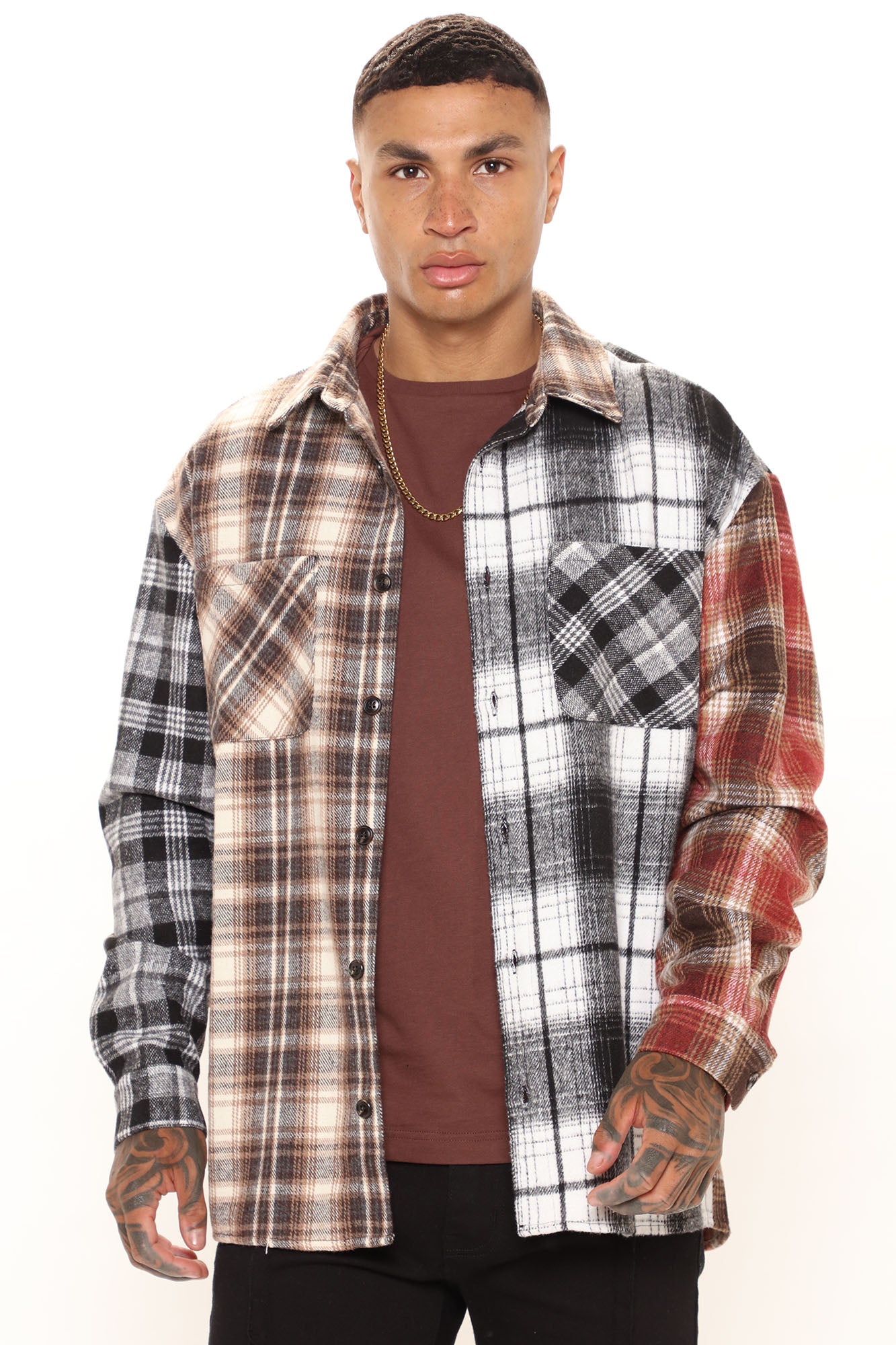Mixed Media Plaid Flannel