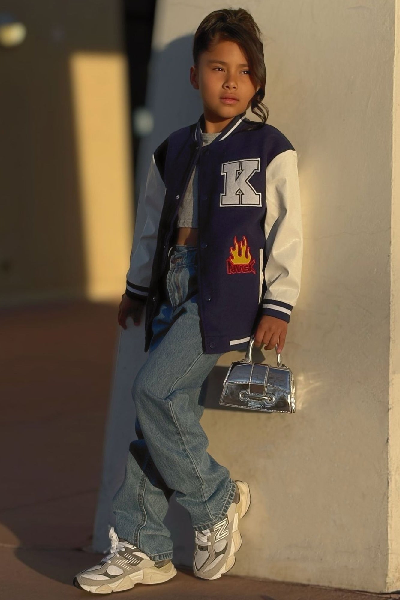 Mini Earn Your Patches Varsity Jacket