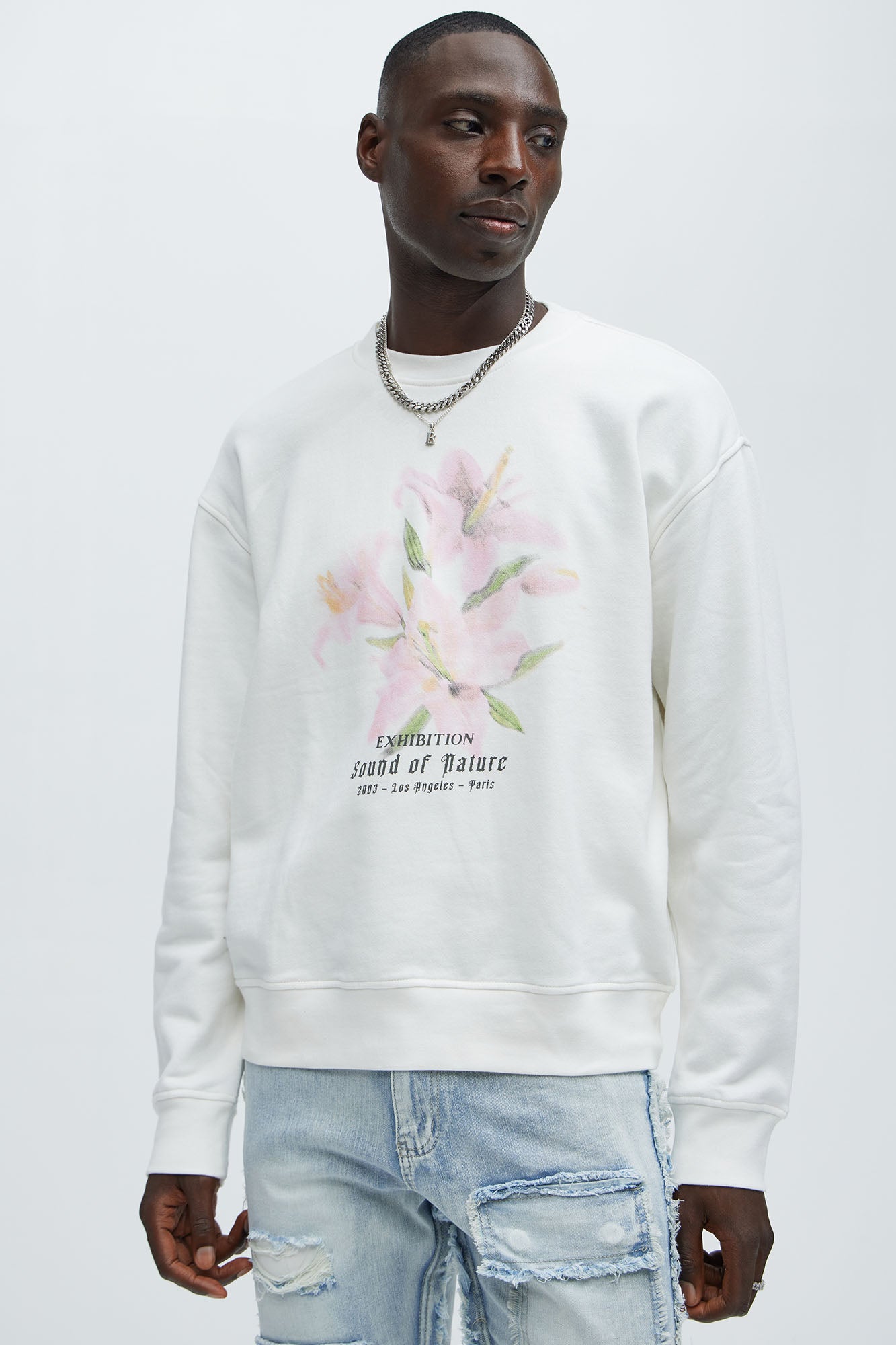 Bouquet Of Lilies Crew Neck Sweater
