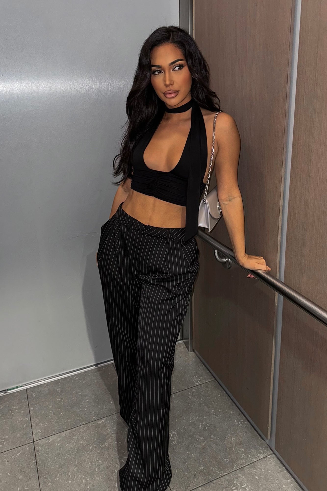 Let Me Behave Pinstripe Trouser