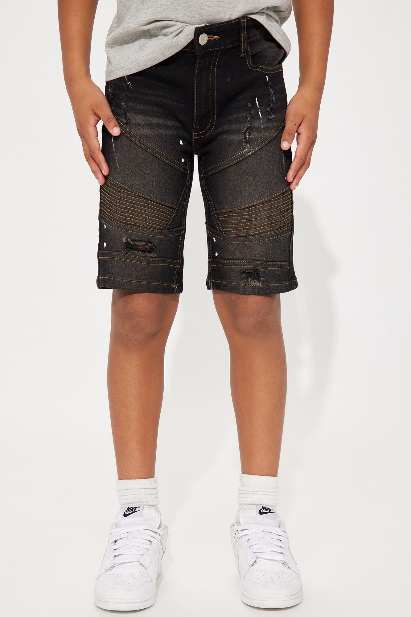 Mini Rough Around The Edges Denim Shorts