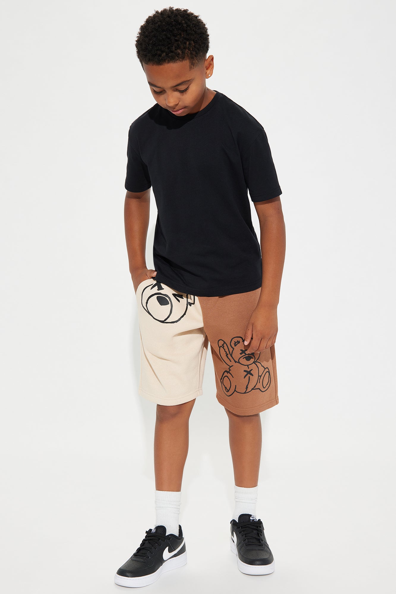 Mini Can Bearely Wait Fleece Shorts