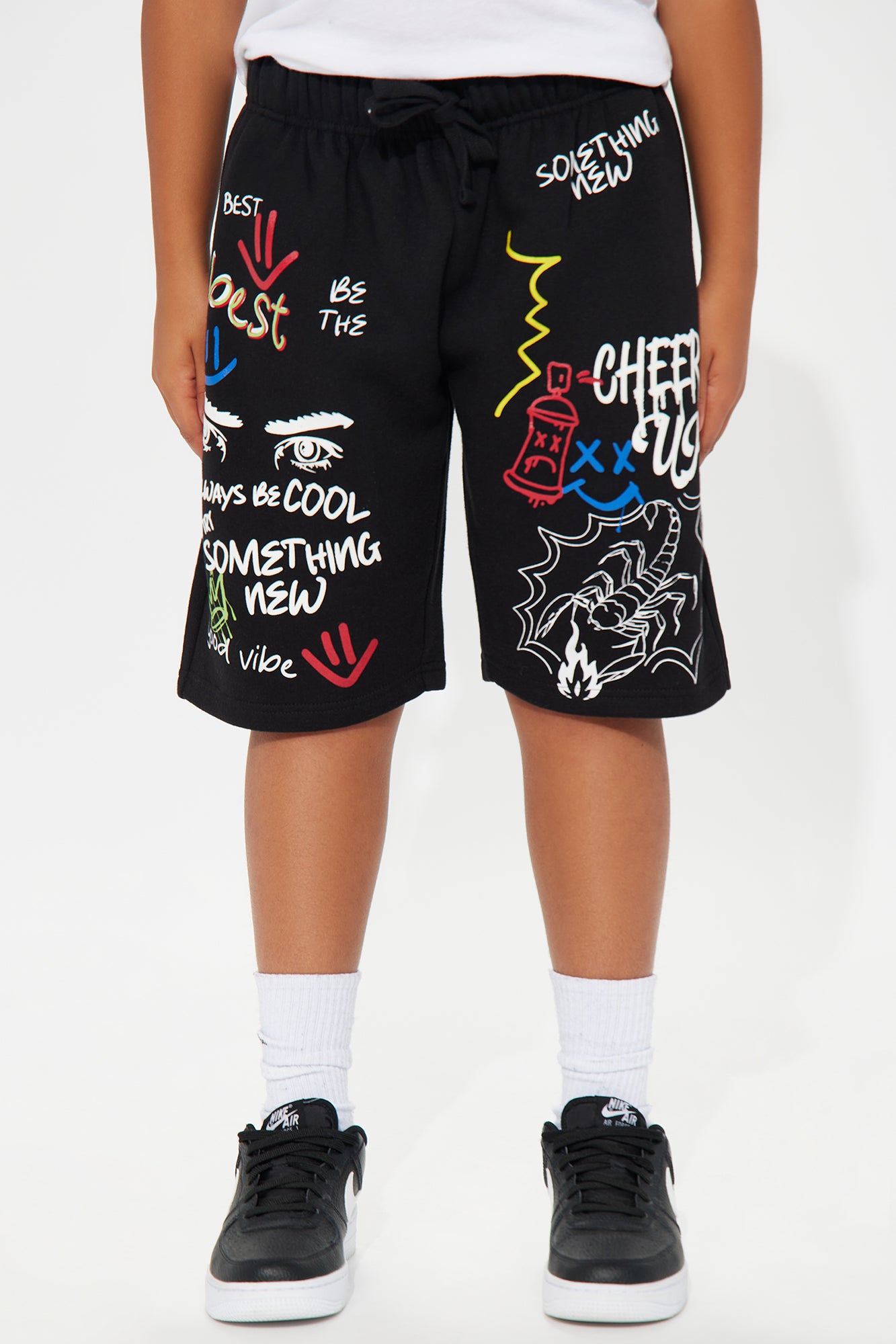 Mini Got A Lot To Say Fleece Shorts