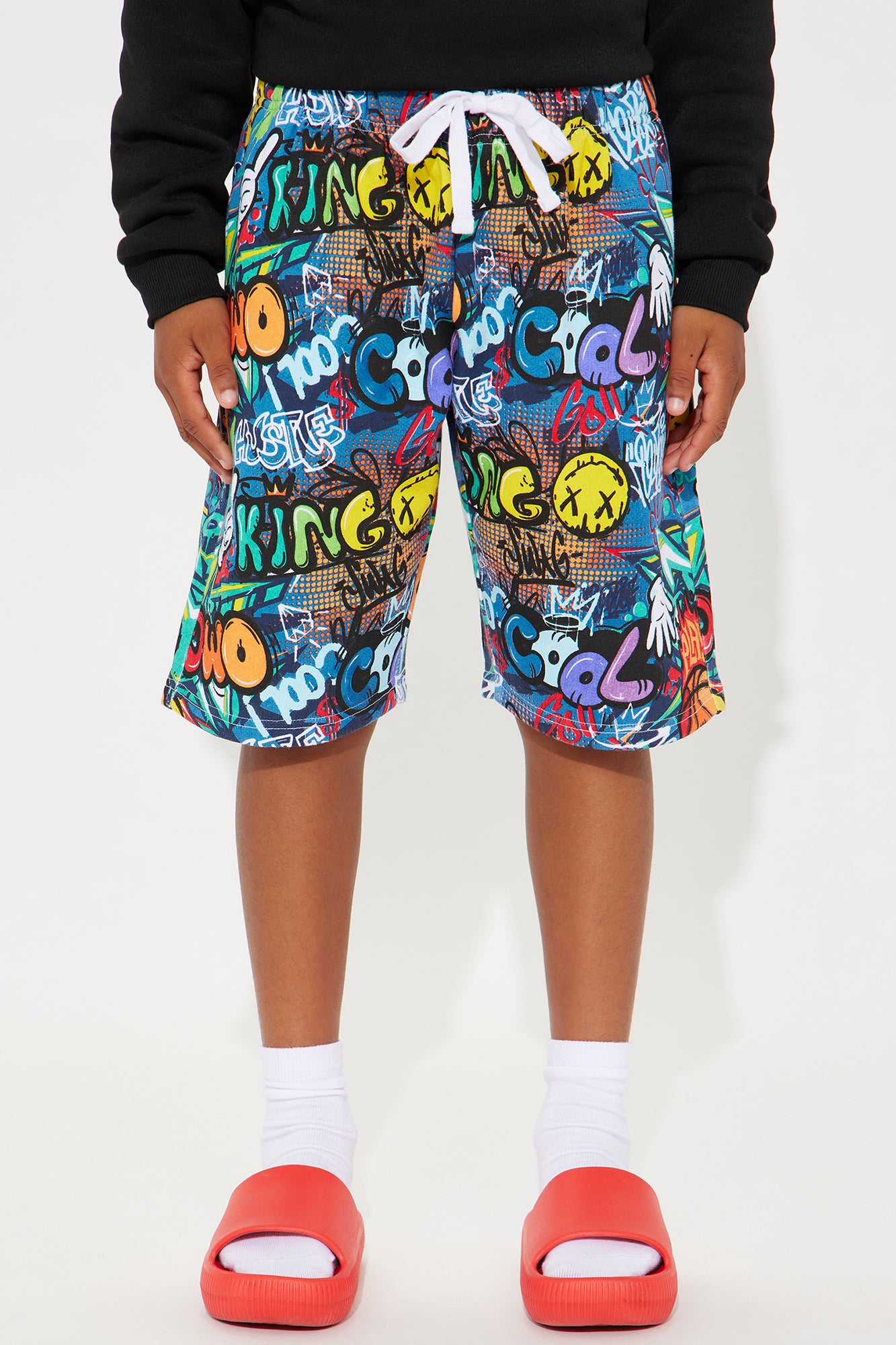 Mini Graffiti Streets Fleece Shorts