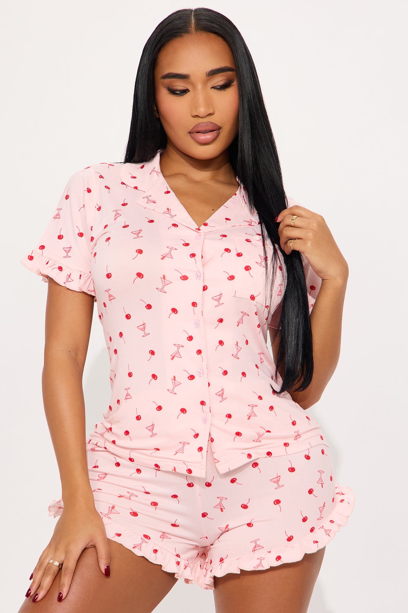 Martini Nights PJ Short Set