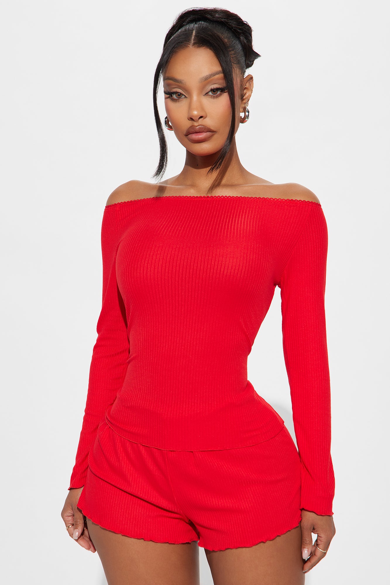 Bedtime Story Ribbed PJ Short Set