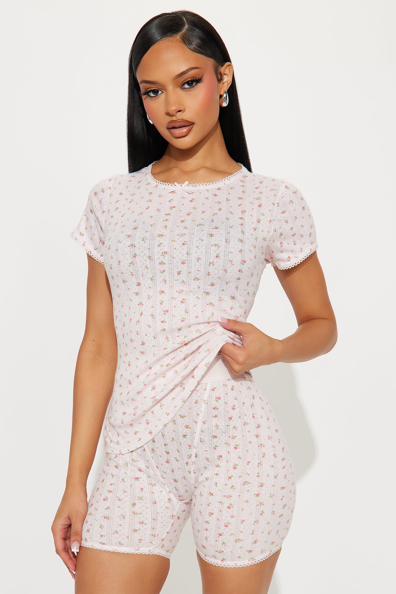 Dreamy Era Pointelle PJ Boxer Short Set