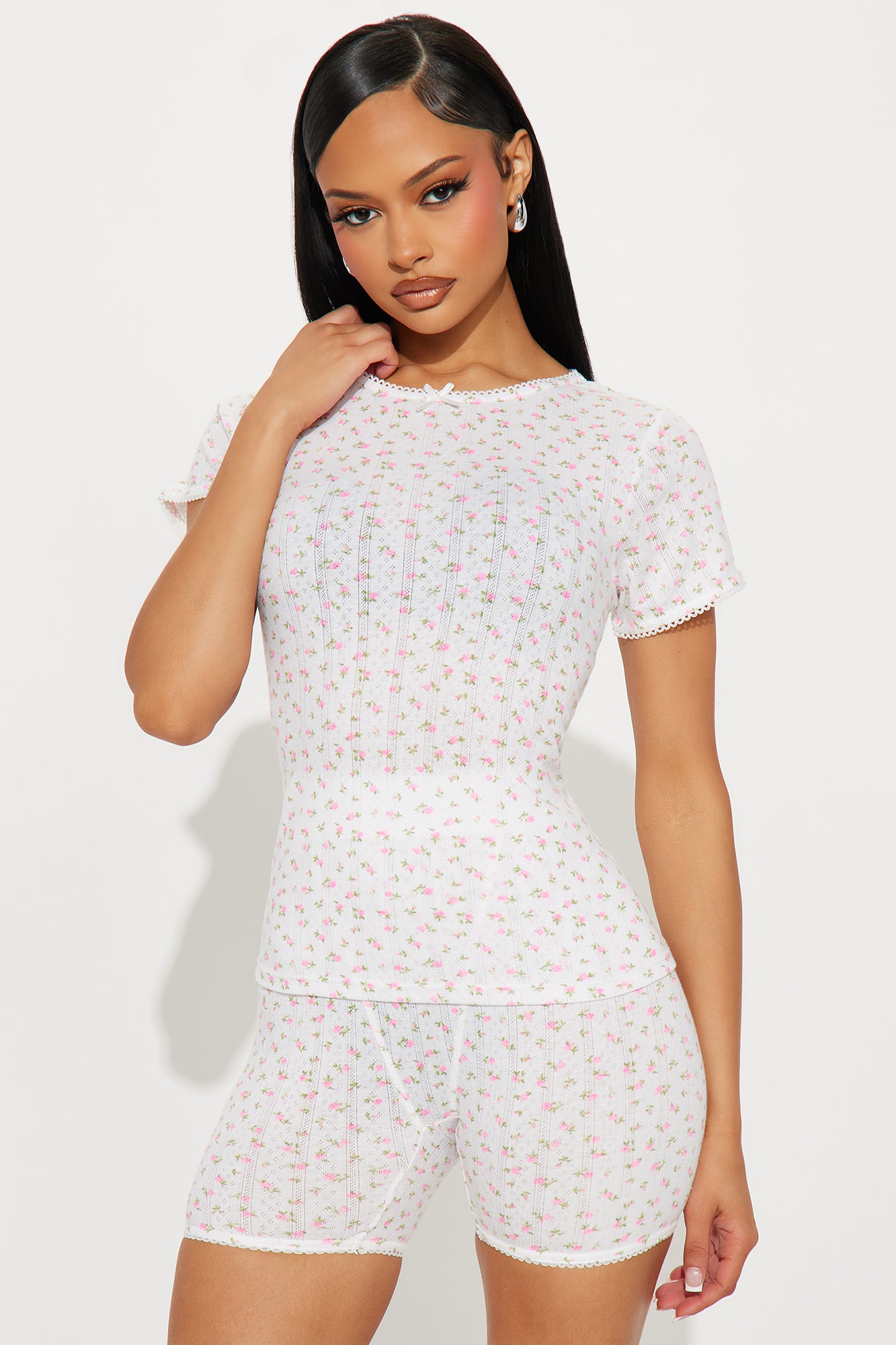 Dreamy Era Pointelle PJ Boxer Short Set