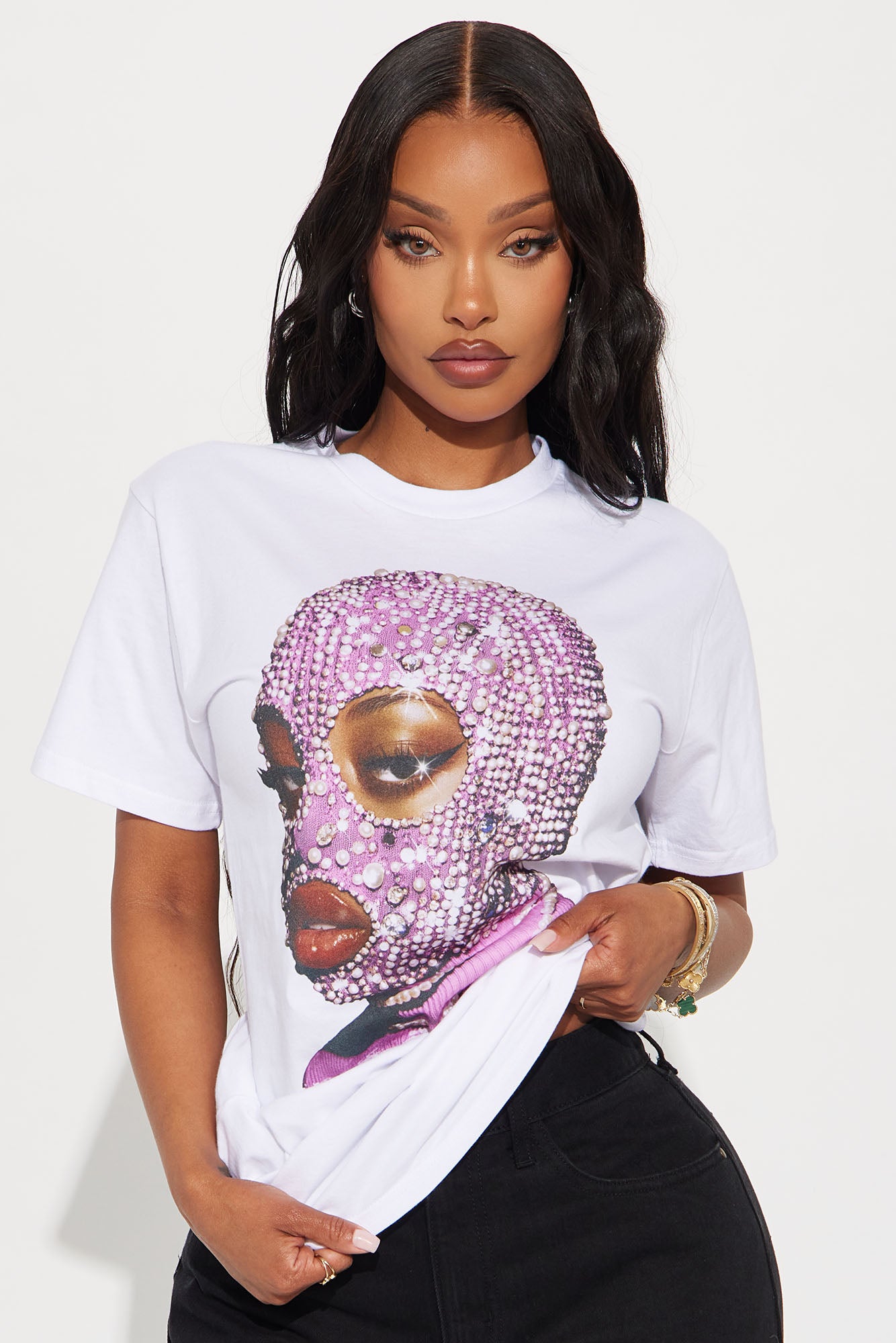 Diamond Diva Ski Mask Tee