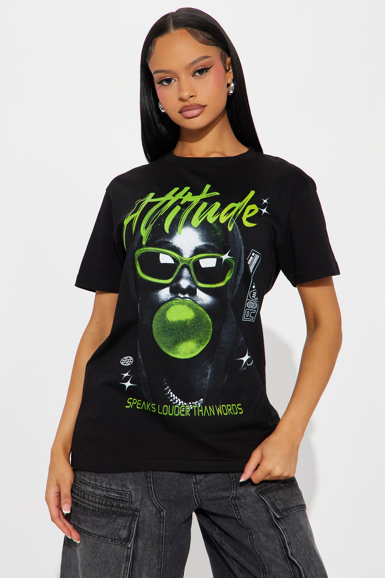 Attitude Runs Deep Oversized Tee