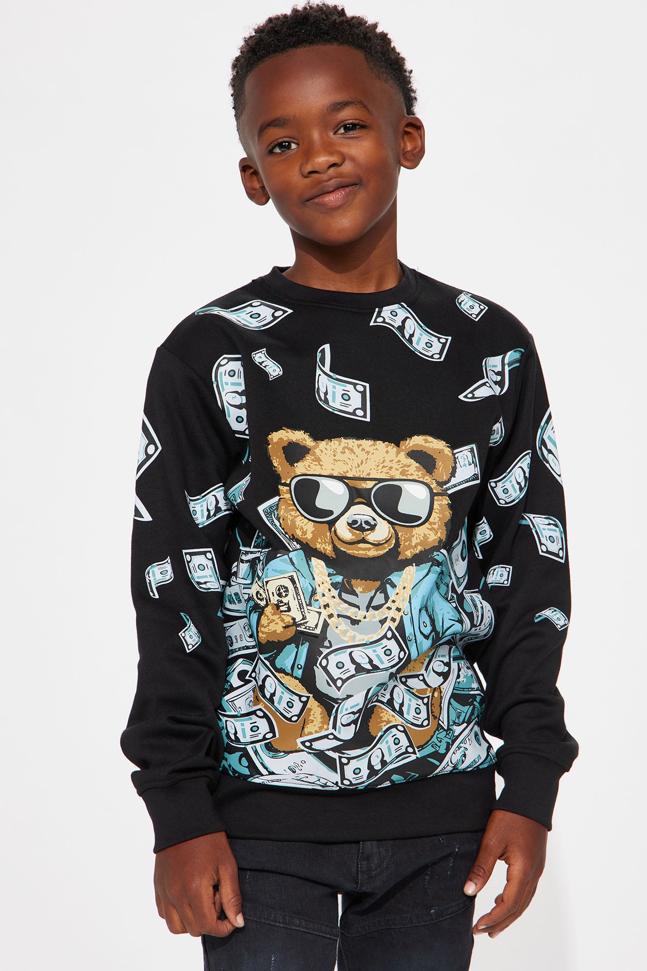 Mini Boss Teddy Moves Fleece Sweatshirt