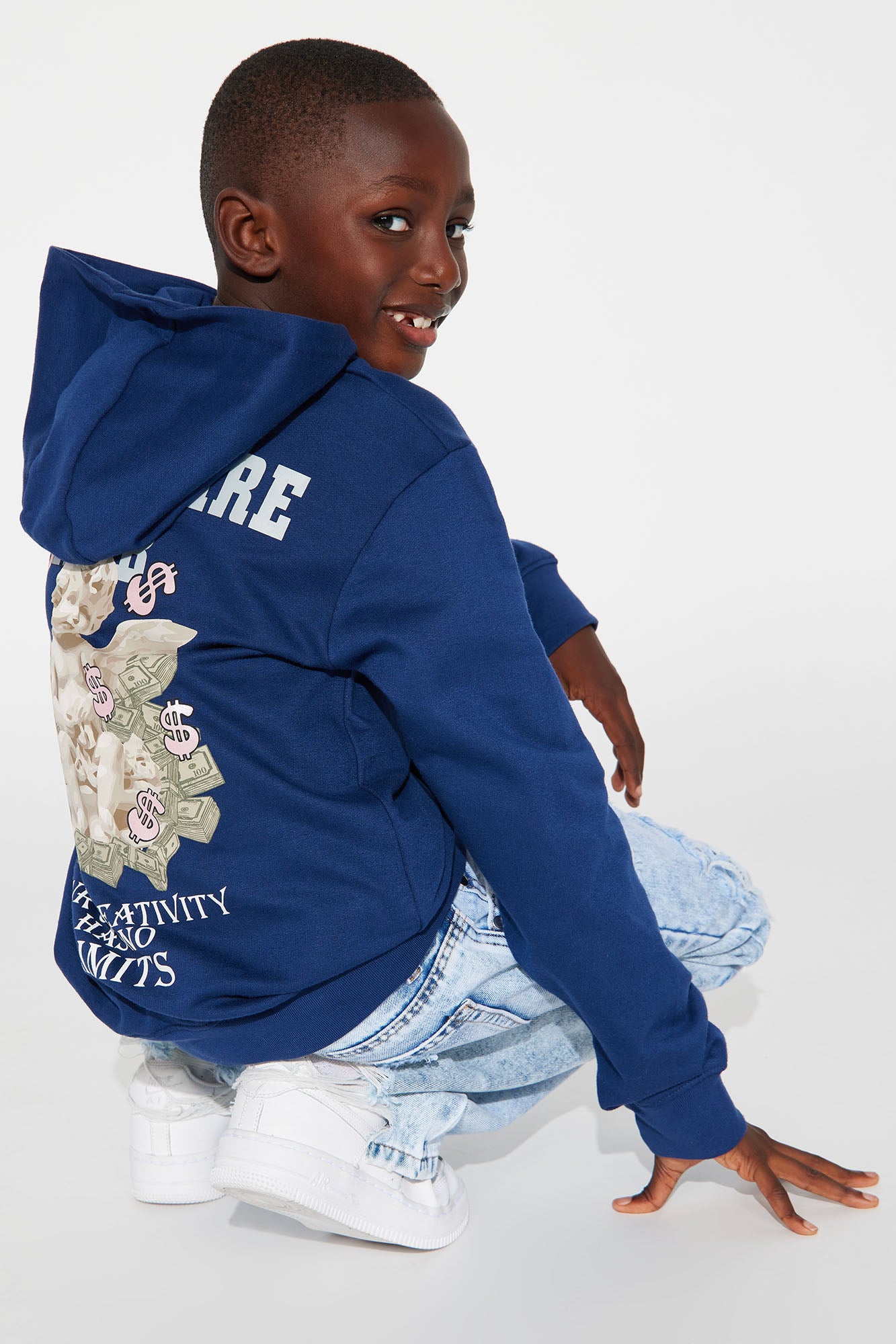 Mini Billionaire Club Moto  Fleece Hoodie