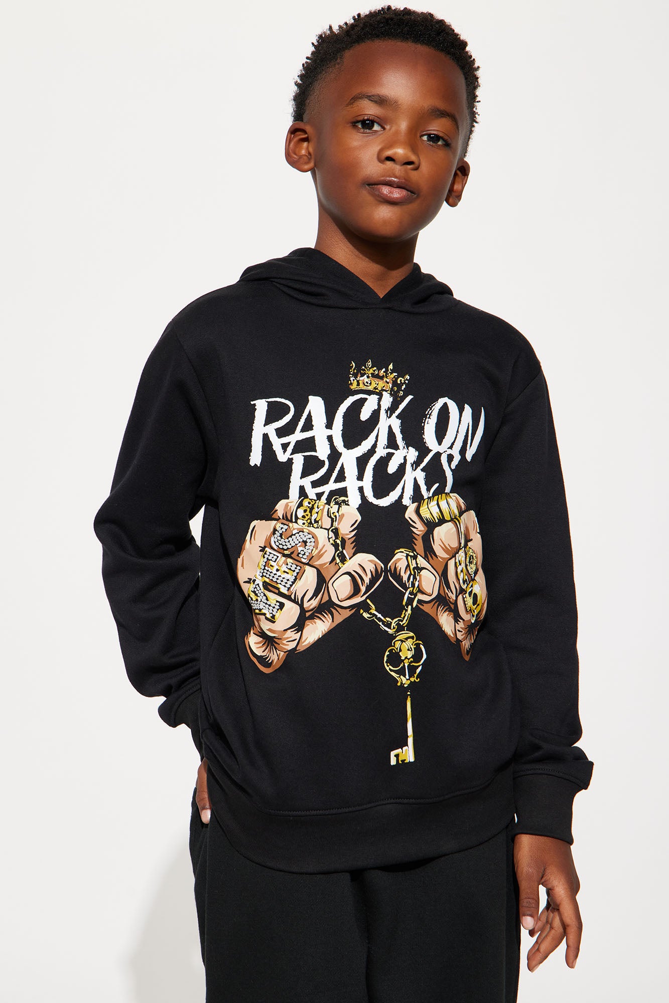 Mini Rack On Racks Fleece Pullover Hoodie