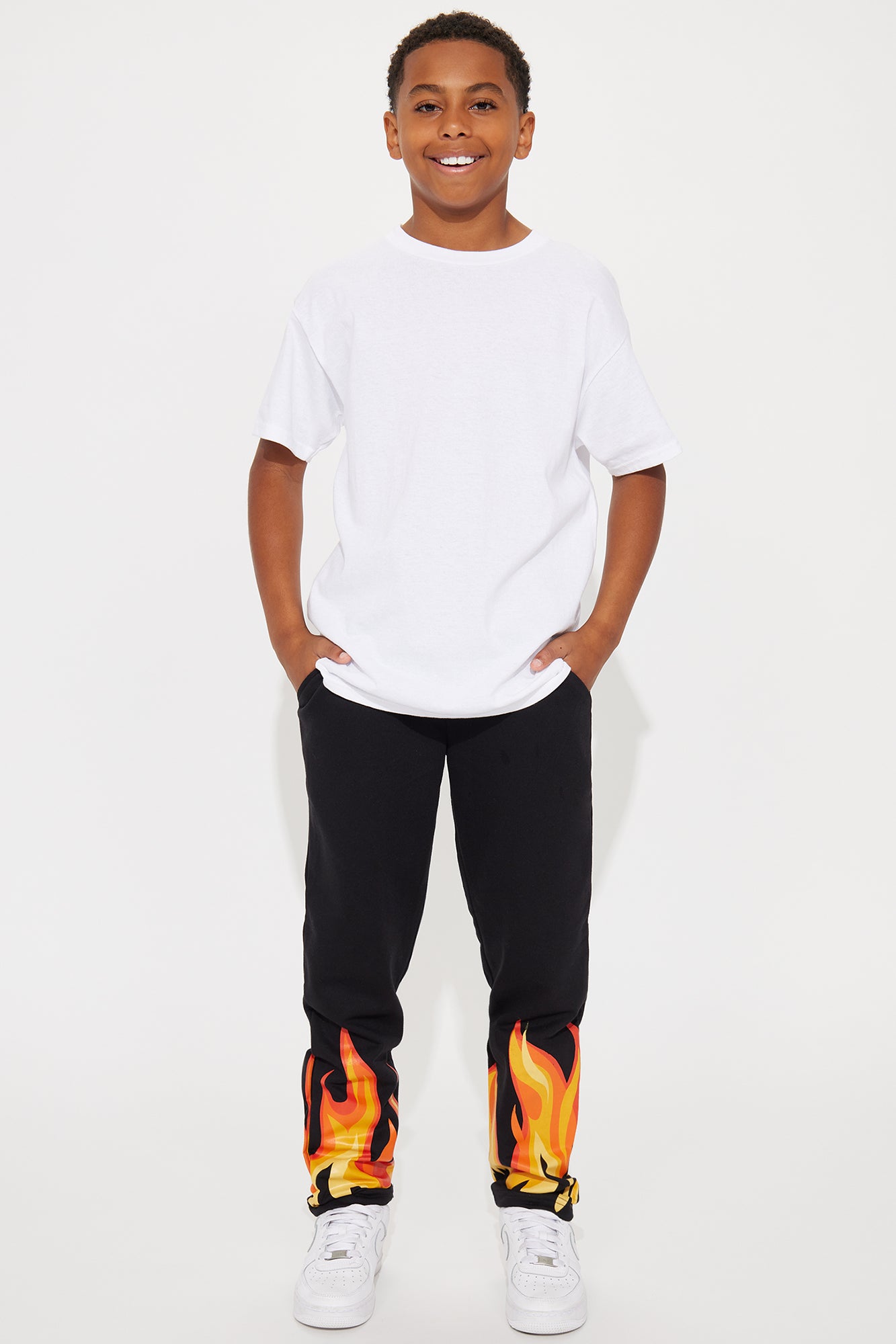 Mini Fire Started Print Flare Pant
