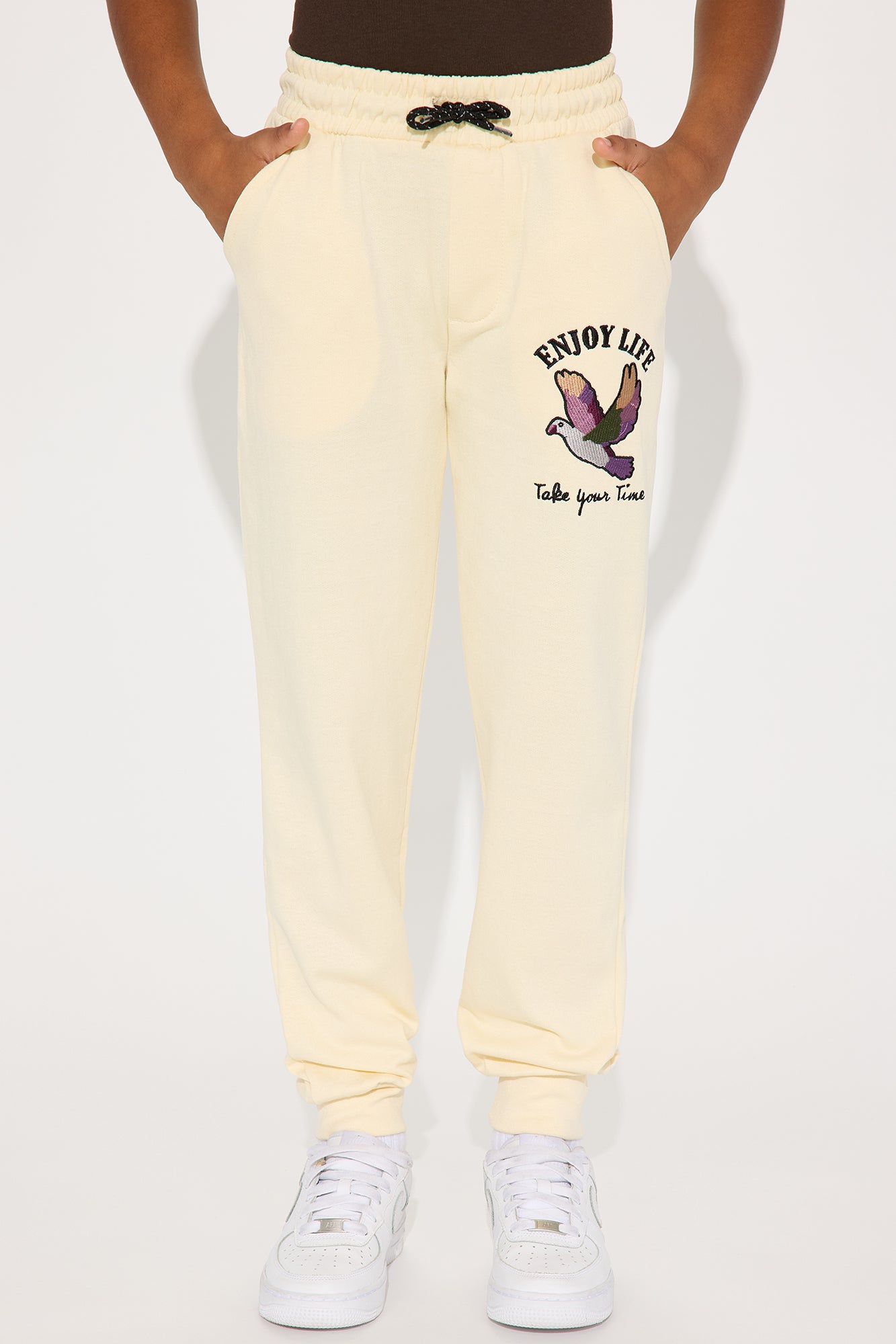 Mini Enjoy Life Take Your Time Fleece Jogger Pant