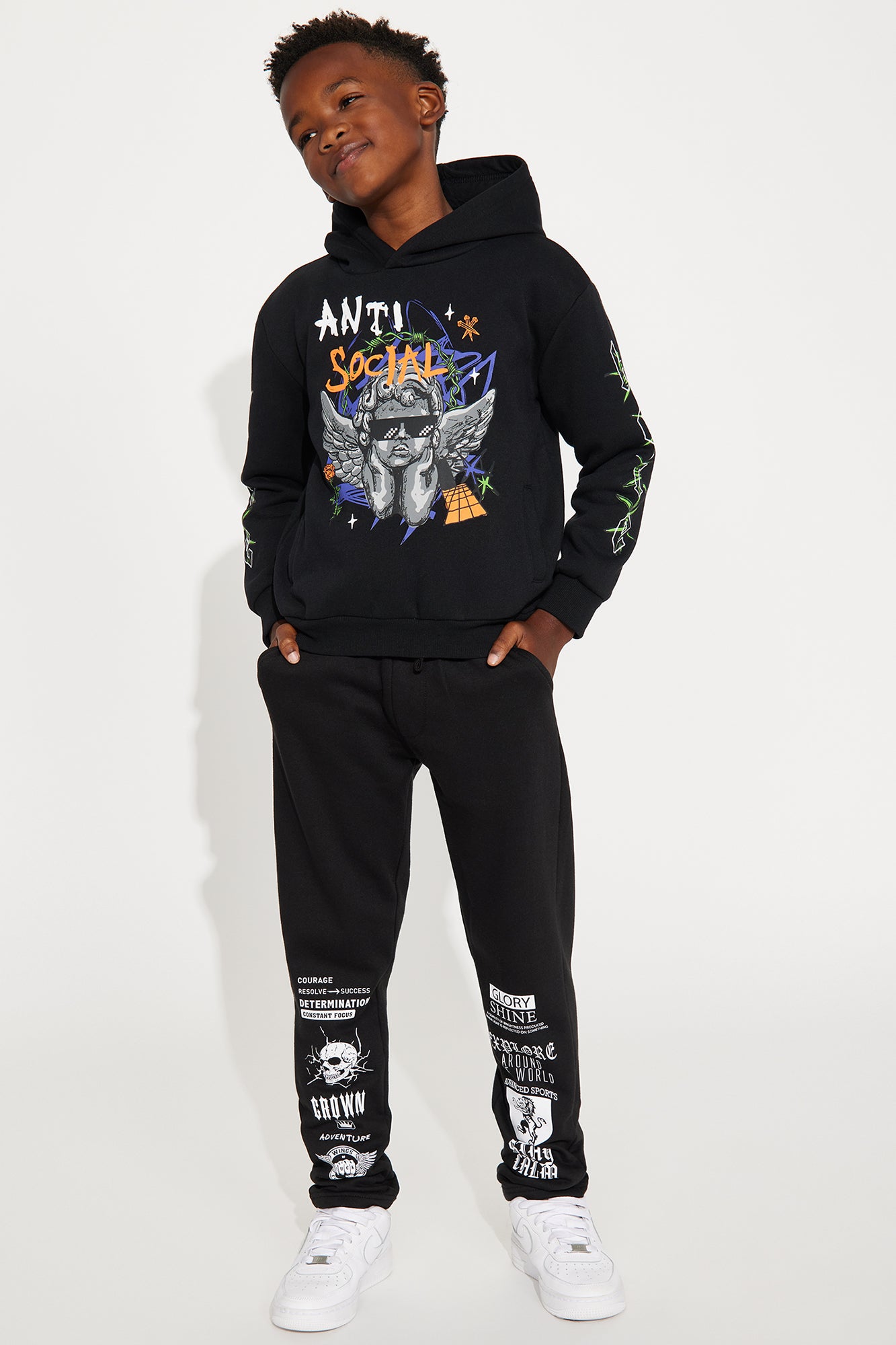Mini Power In The Mindset Fleece Straight Leg Pant