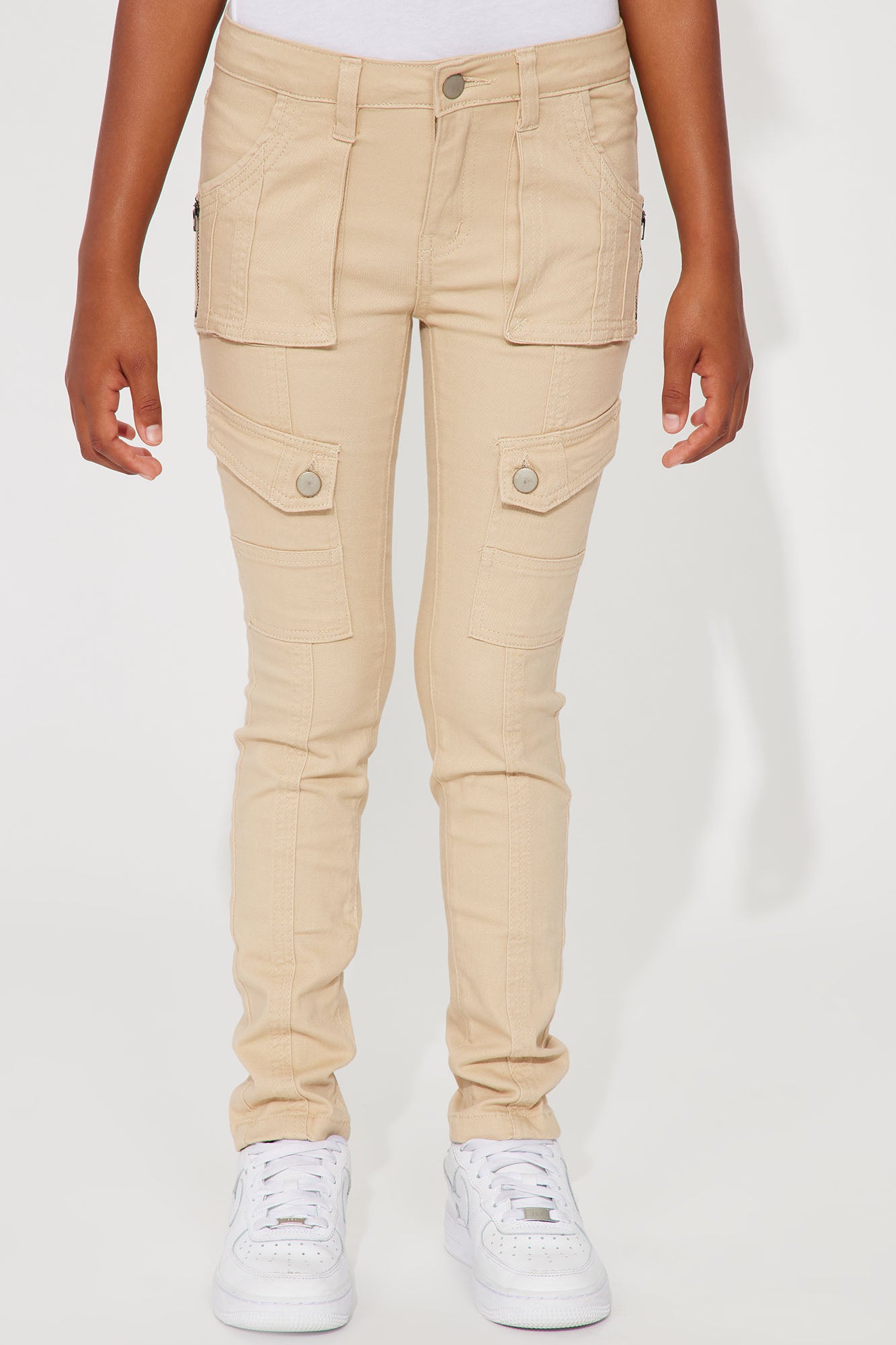Mini Twill Skinny Cargo Pants