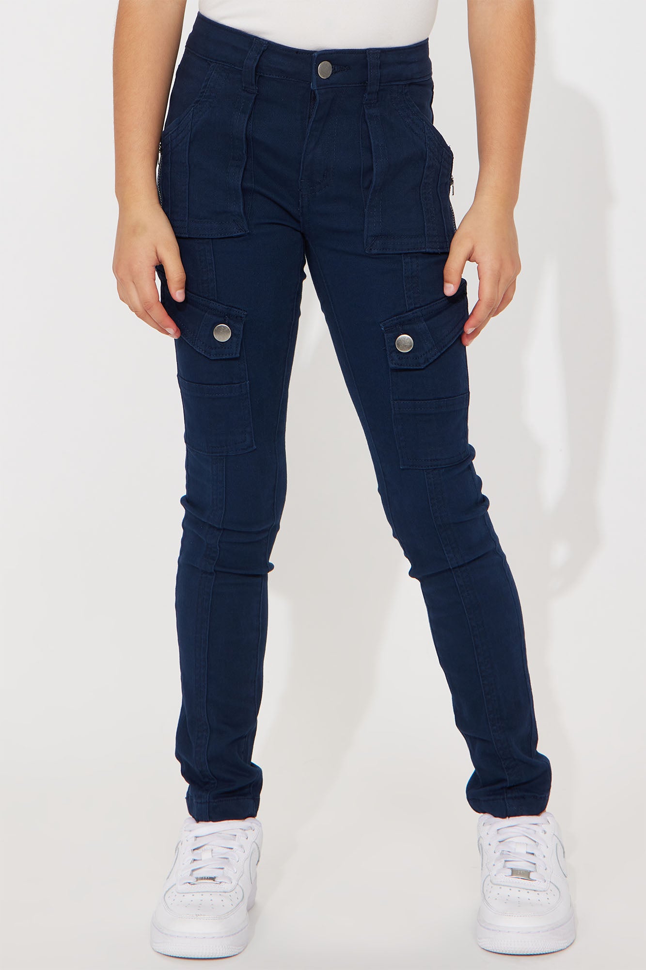 Mini Twill Skinny Cargo Pants