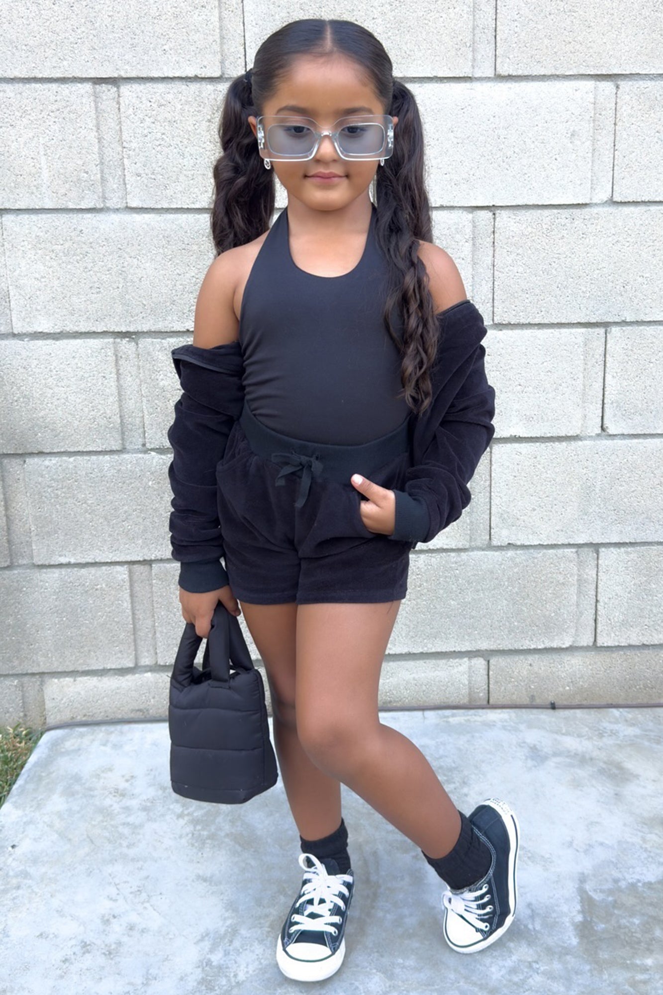 Mini Original Trendsetter Velour Short Set