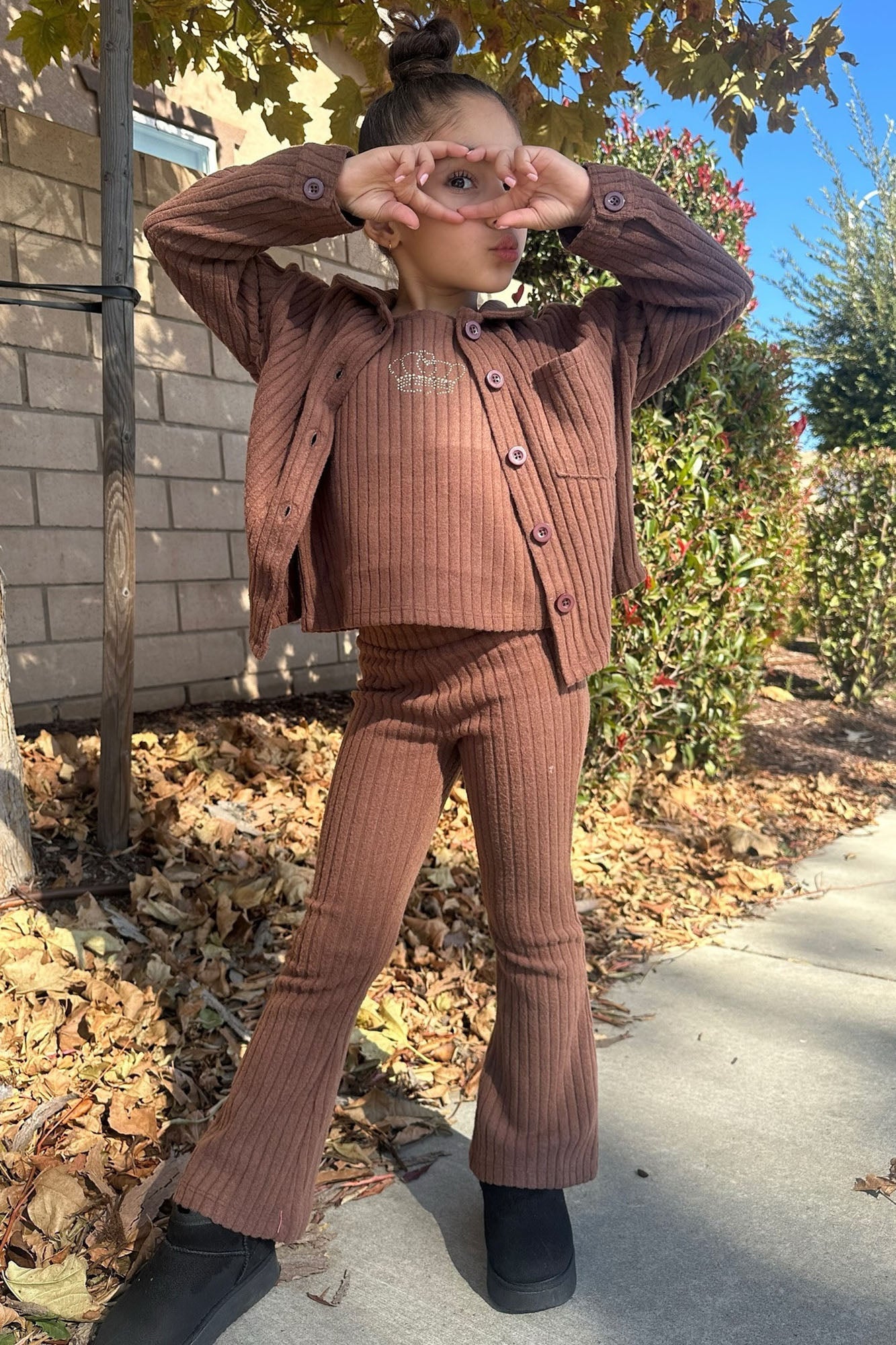 Mini Shut Down The Block Shacket Pant Set