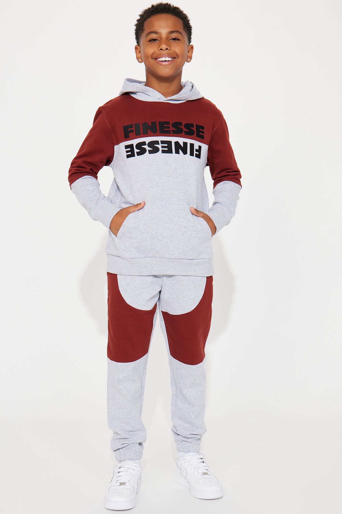 Mini Finesse At It's Finest Fleece Jogger Set