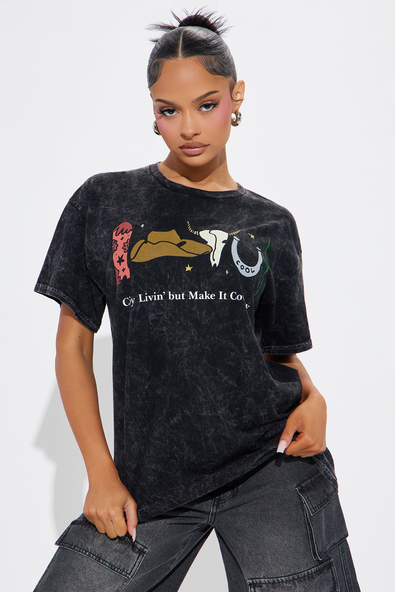 Make It Cowboy Washed Tee