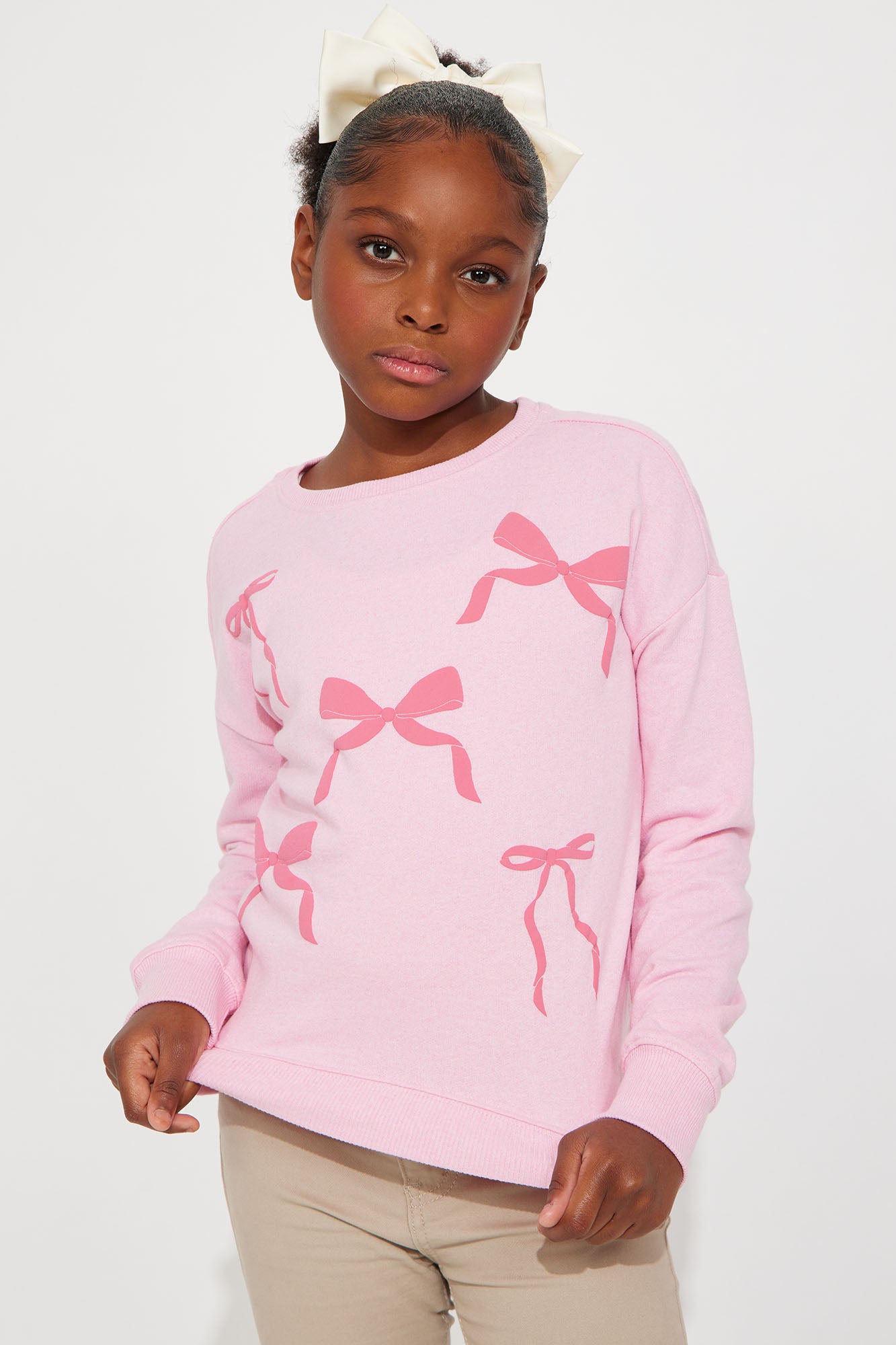 Mini Pink Bows Crewneck