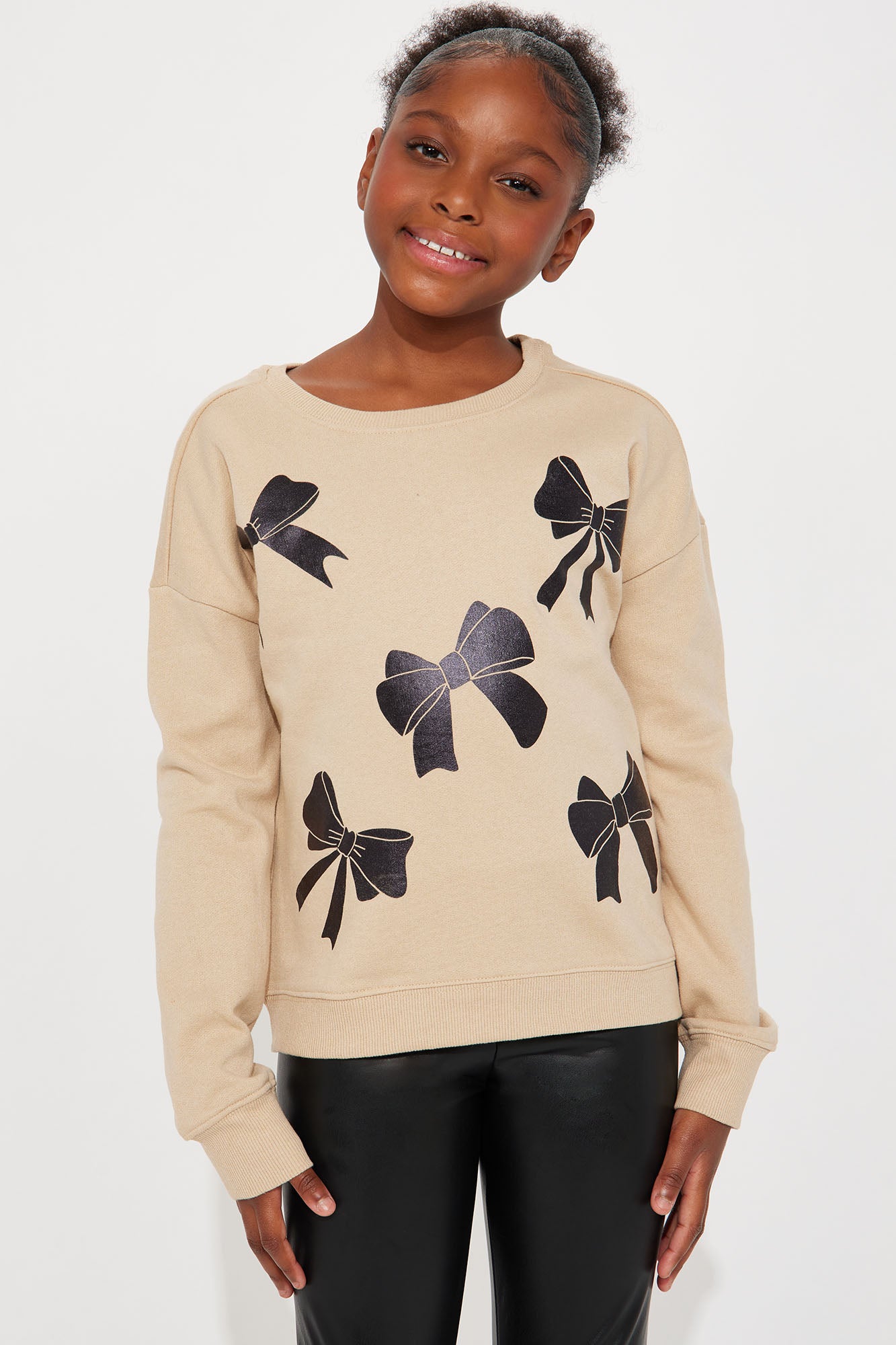 Mini Black Bows Crewneck