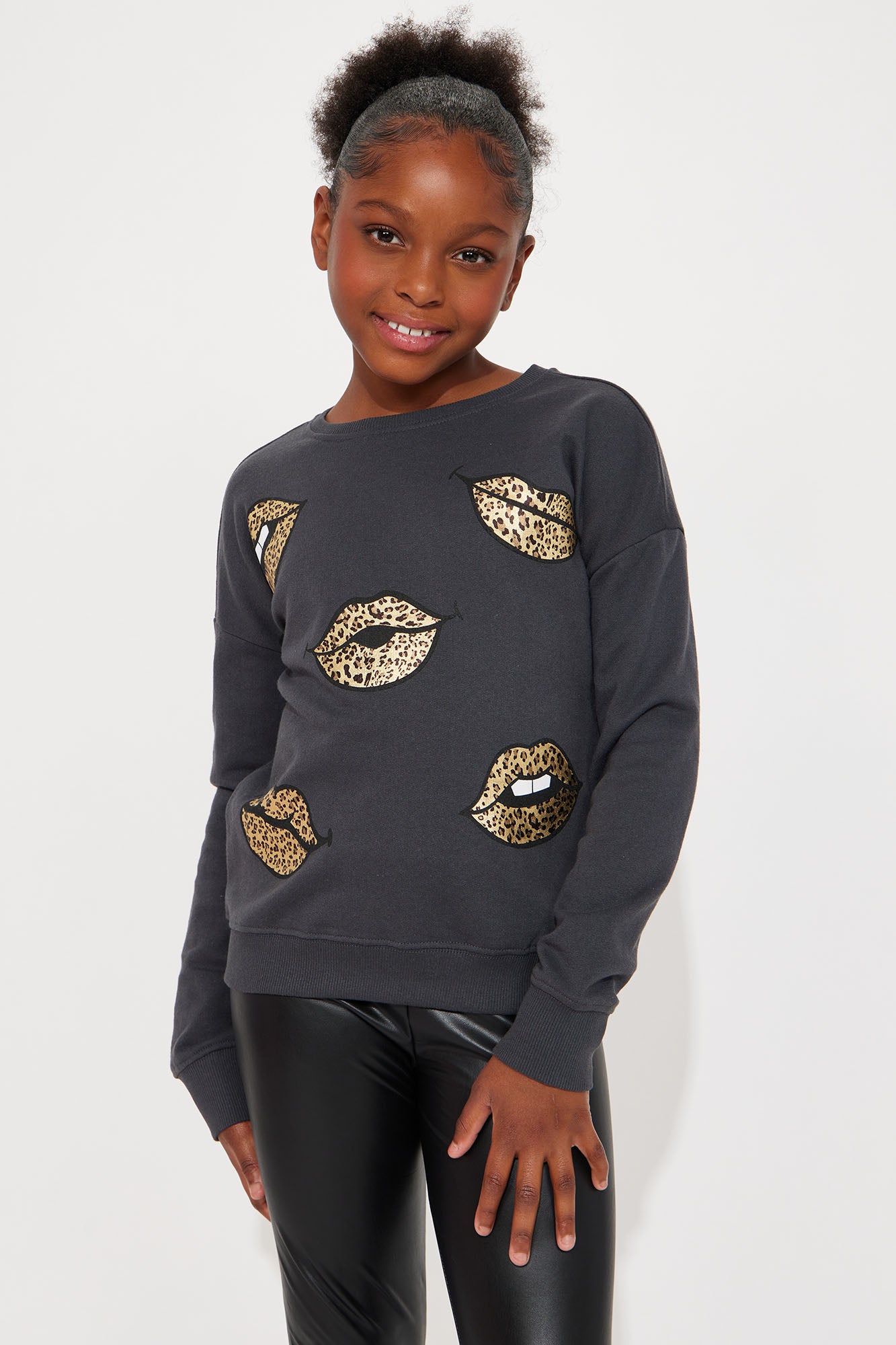 Mini Leopard Kisses Crewneck