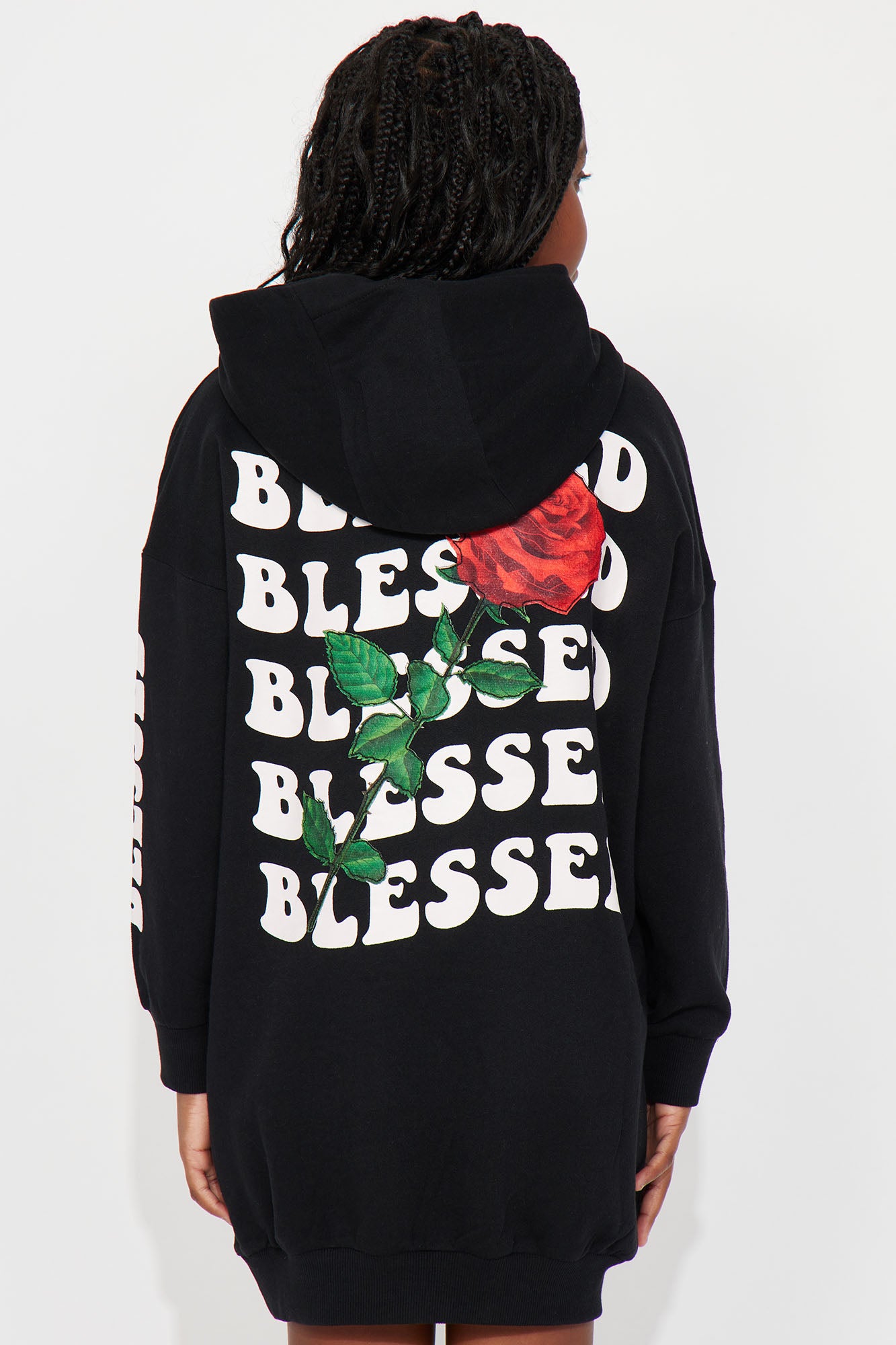 Mini Blessed With Roses Front/Back Dress
