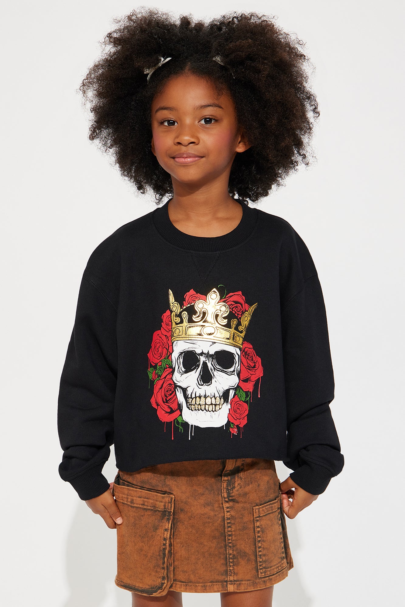 Mini Death Of Roses Cropped Top