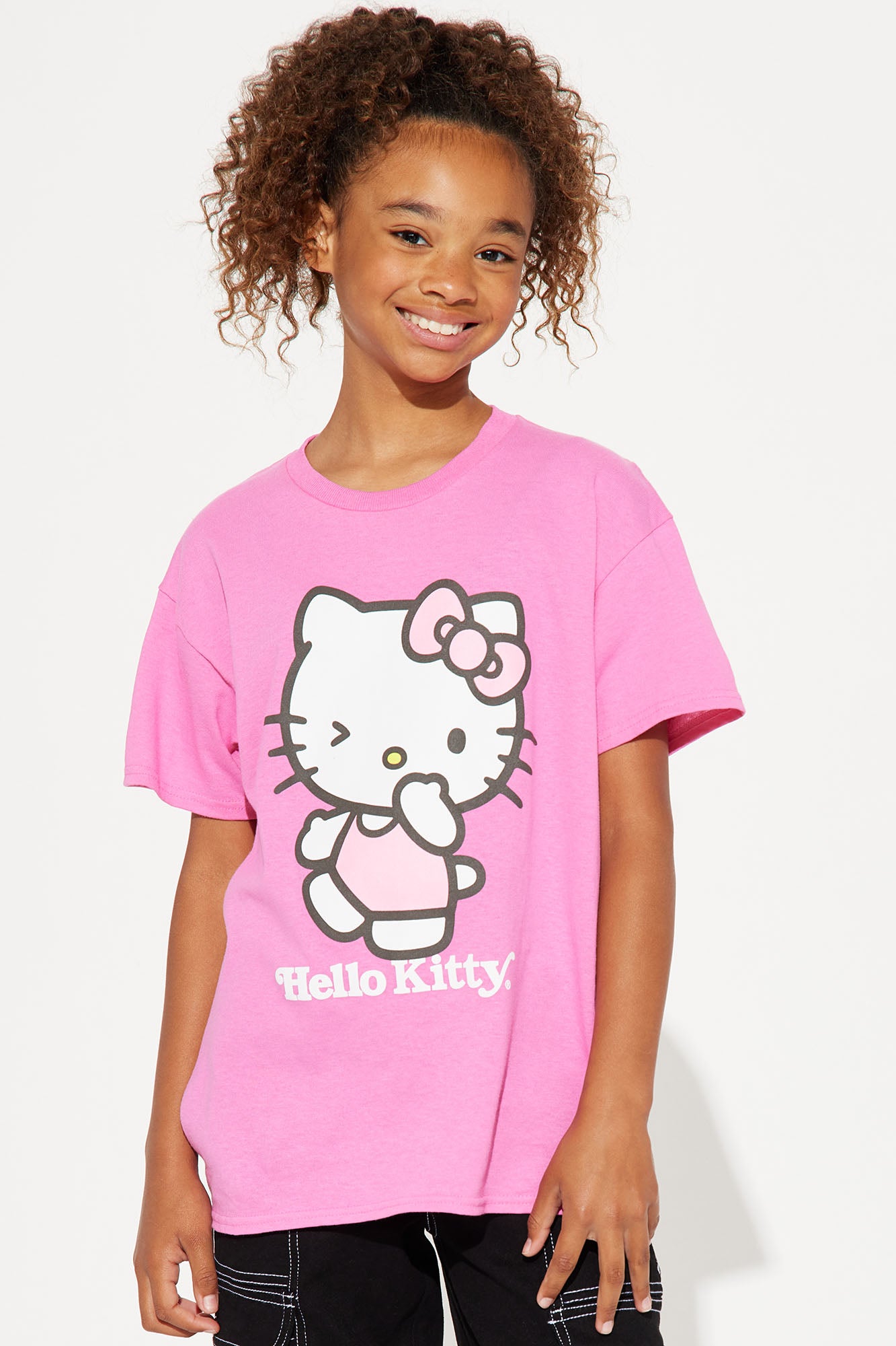 Mini Hello Kitty Walking Along Short Sleeve Tee