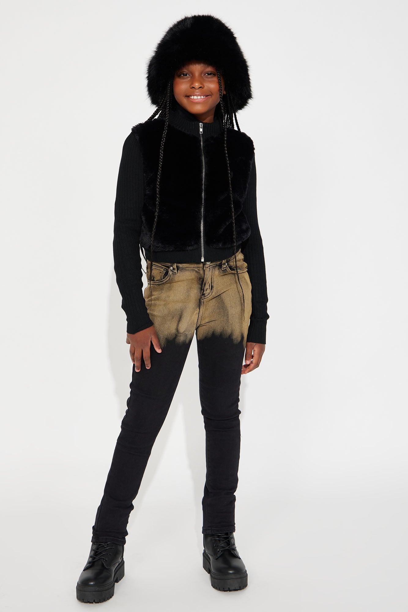 Mini Two Tone Skinny Jeans