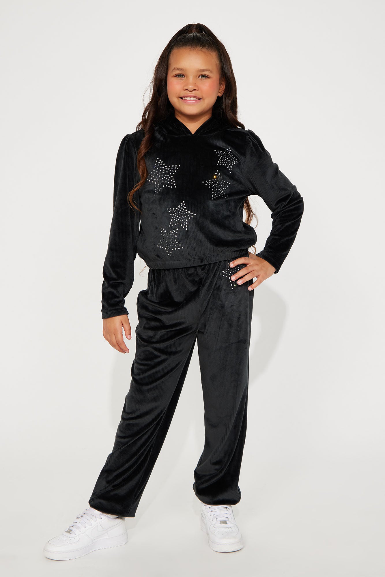 Mini Rockstar Lifestyle Velour Jogger Set