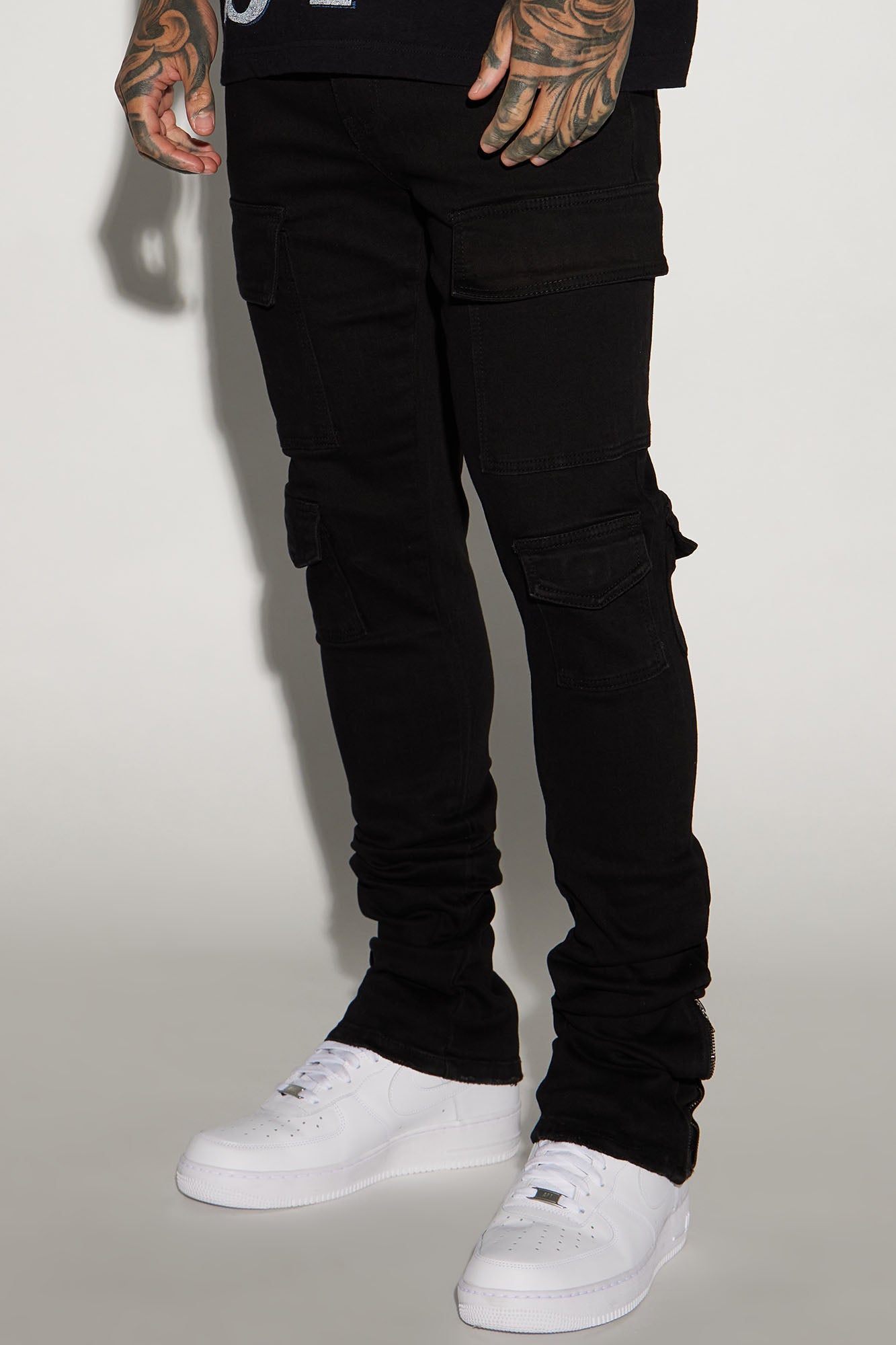 Convertible Stacked Skinny Flare Jeans