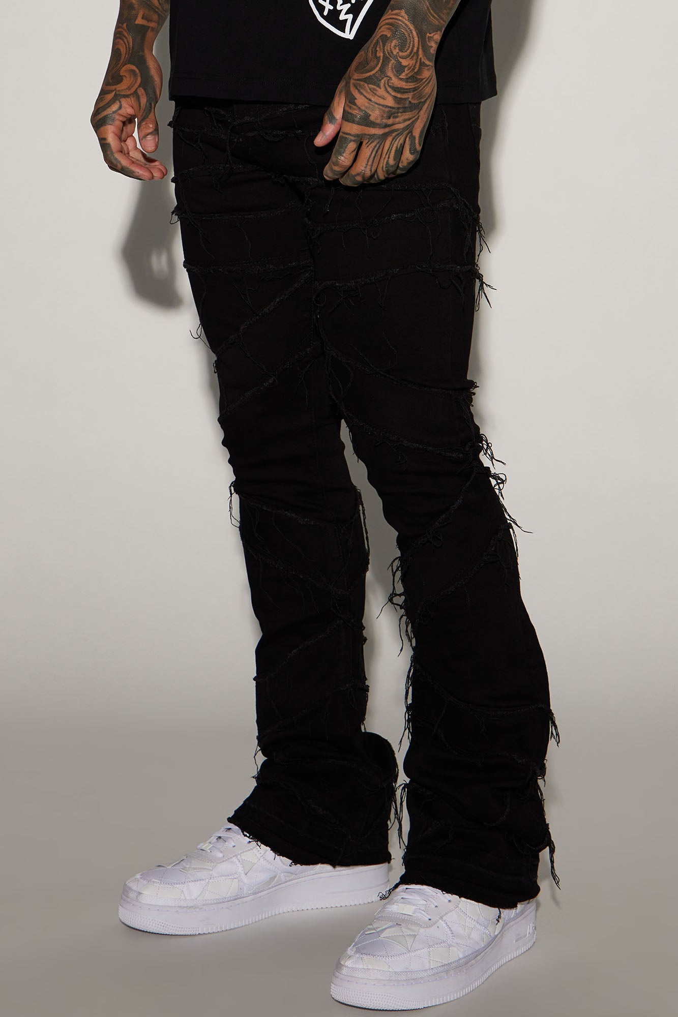 In All Ways Fray Stacked Skinny Flare Jeans