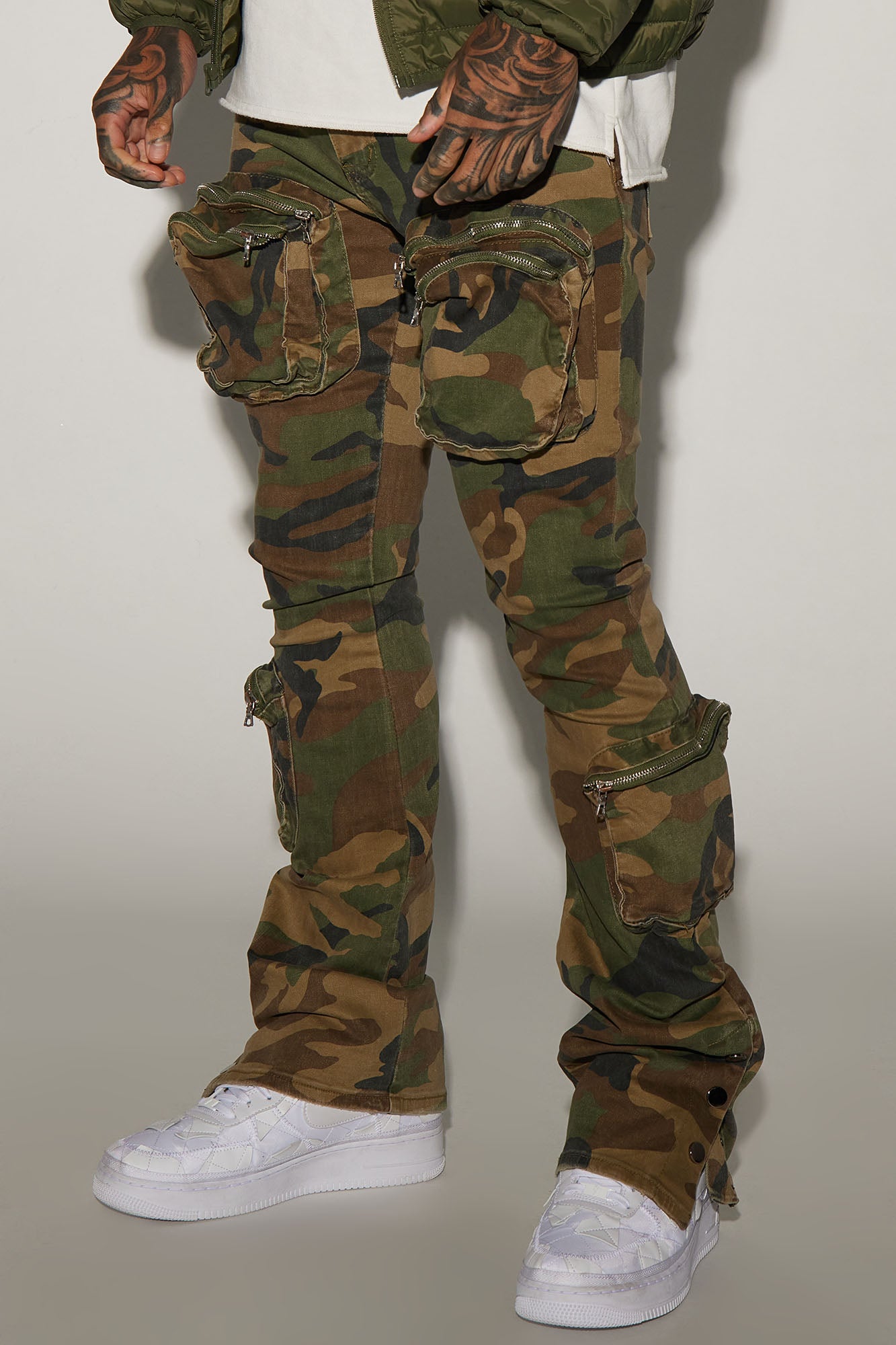 Round Up Stacked Skinny Flare Pants