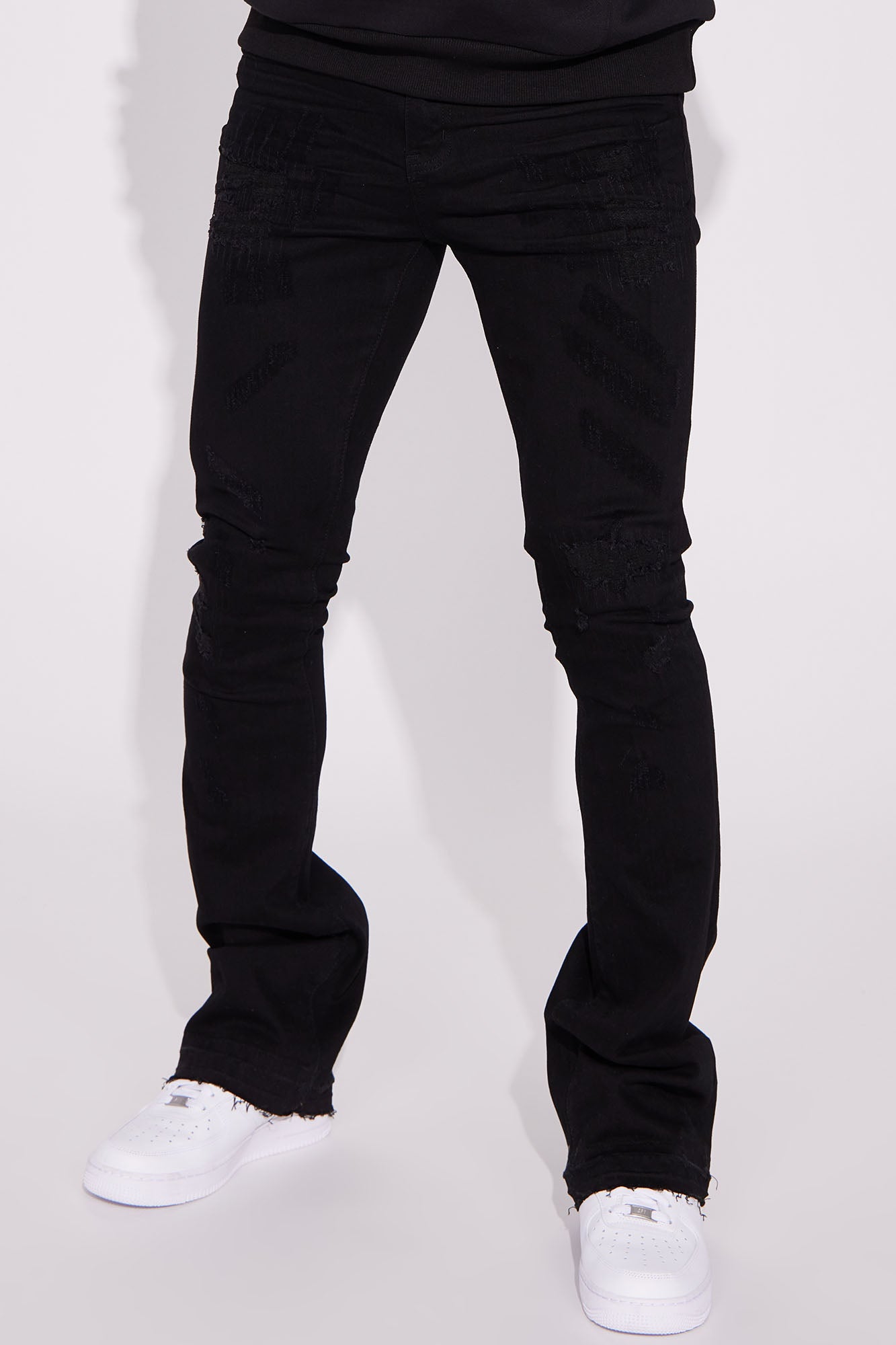 Do You Mind Stacked Skinny Flare Jeans