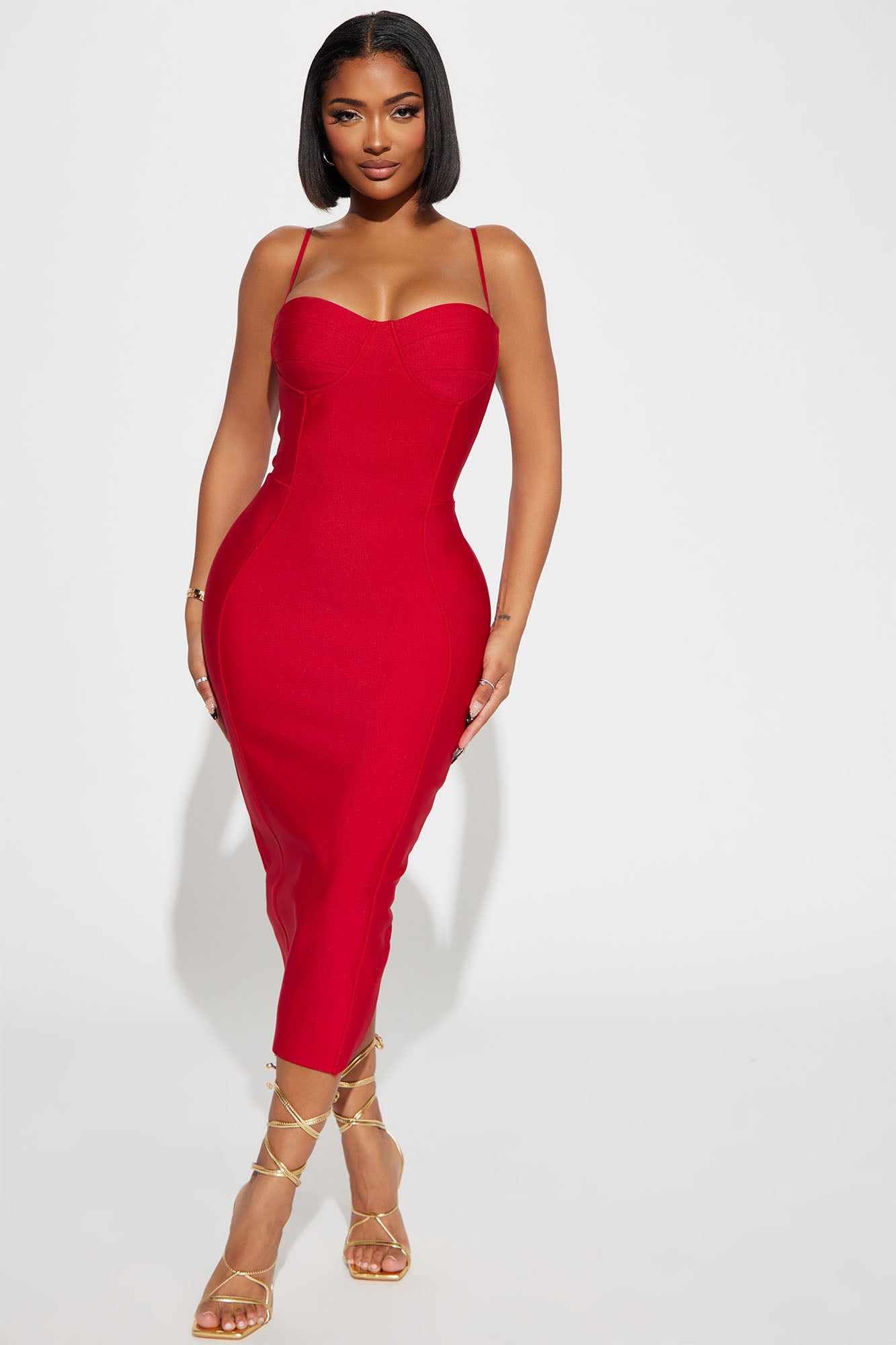 Becky Bandage Midi Dress